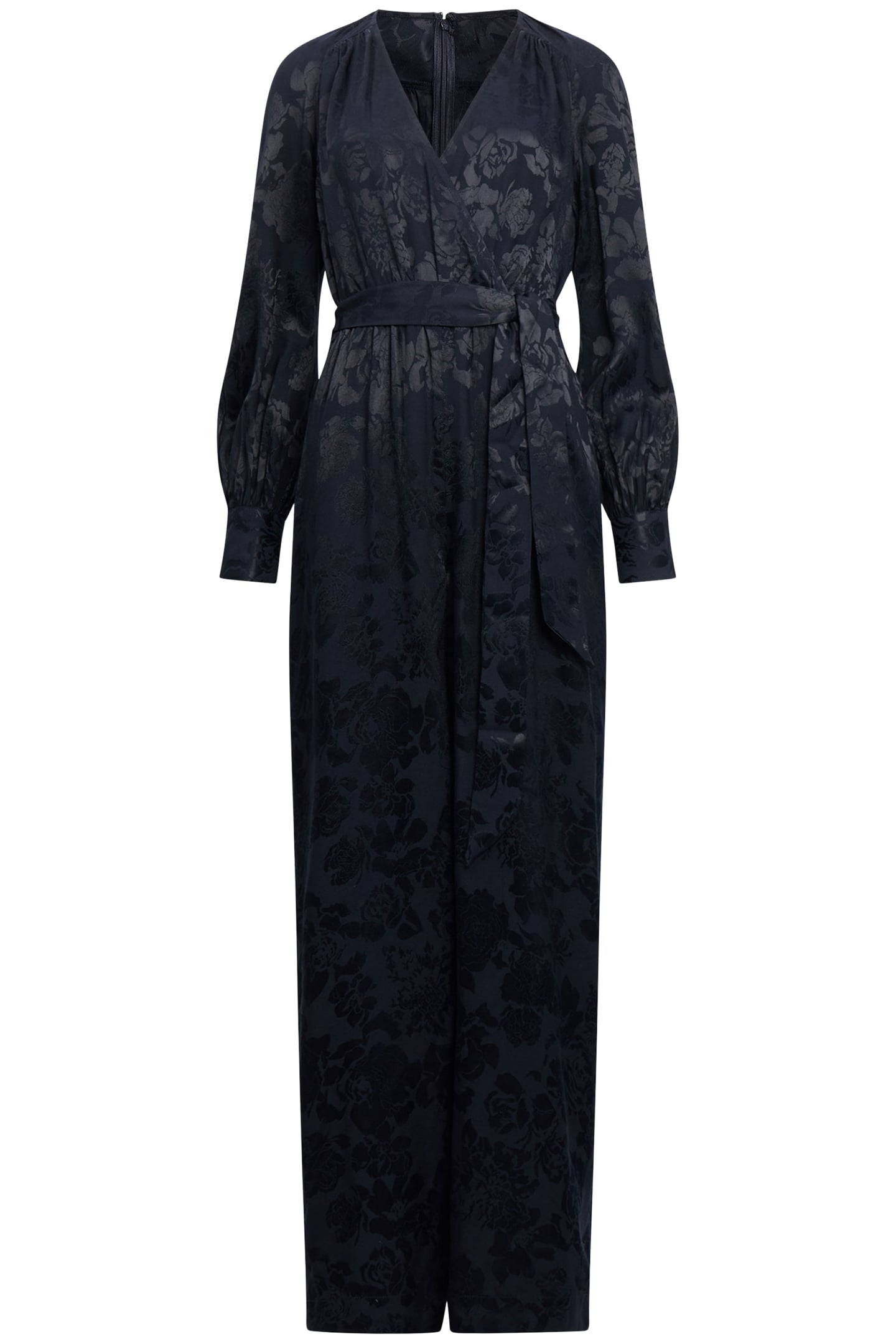 ARYA SATIN JACQUARD JUMPSUIT MARINE 2