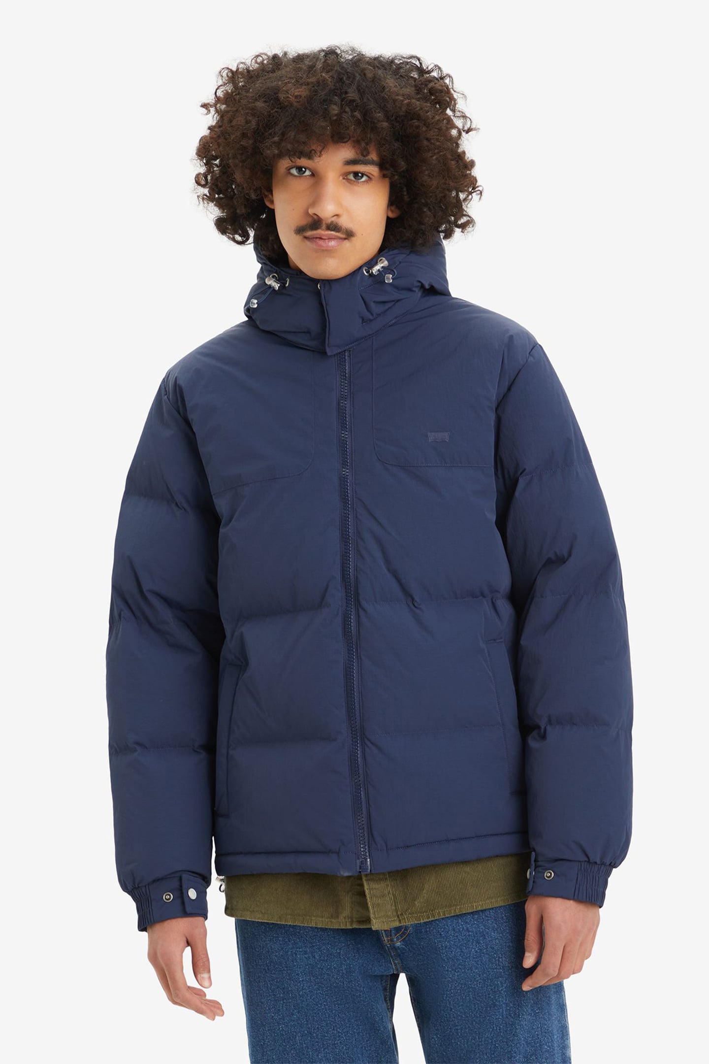 RICKRIDGE SHORT PUFFER COAT IN NAVY 1