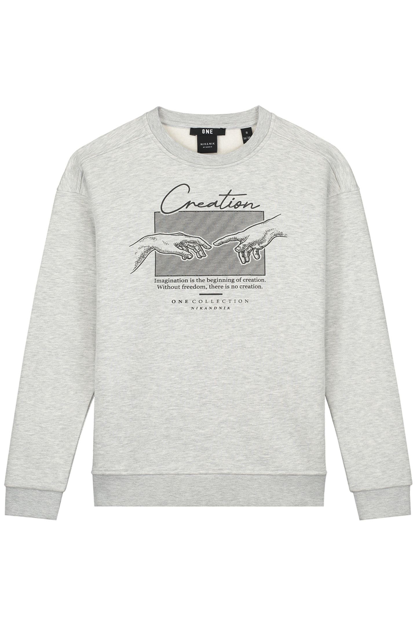 CREATION SWEATSHIRT GREY MELANGE 3