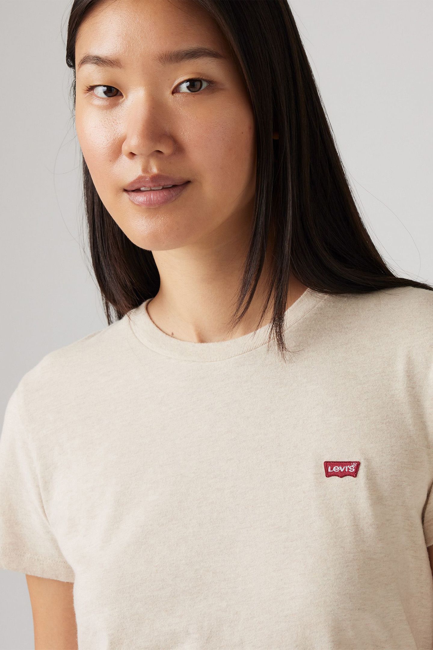 PERFECT TEE OATMEAL HEATHER B0279S 4