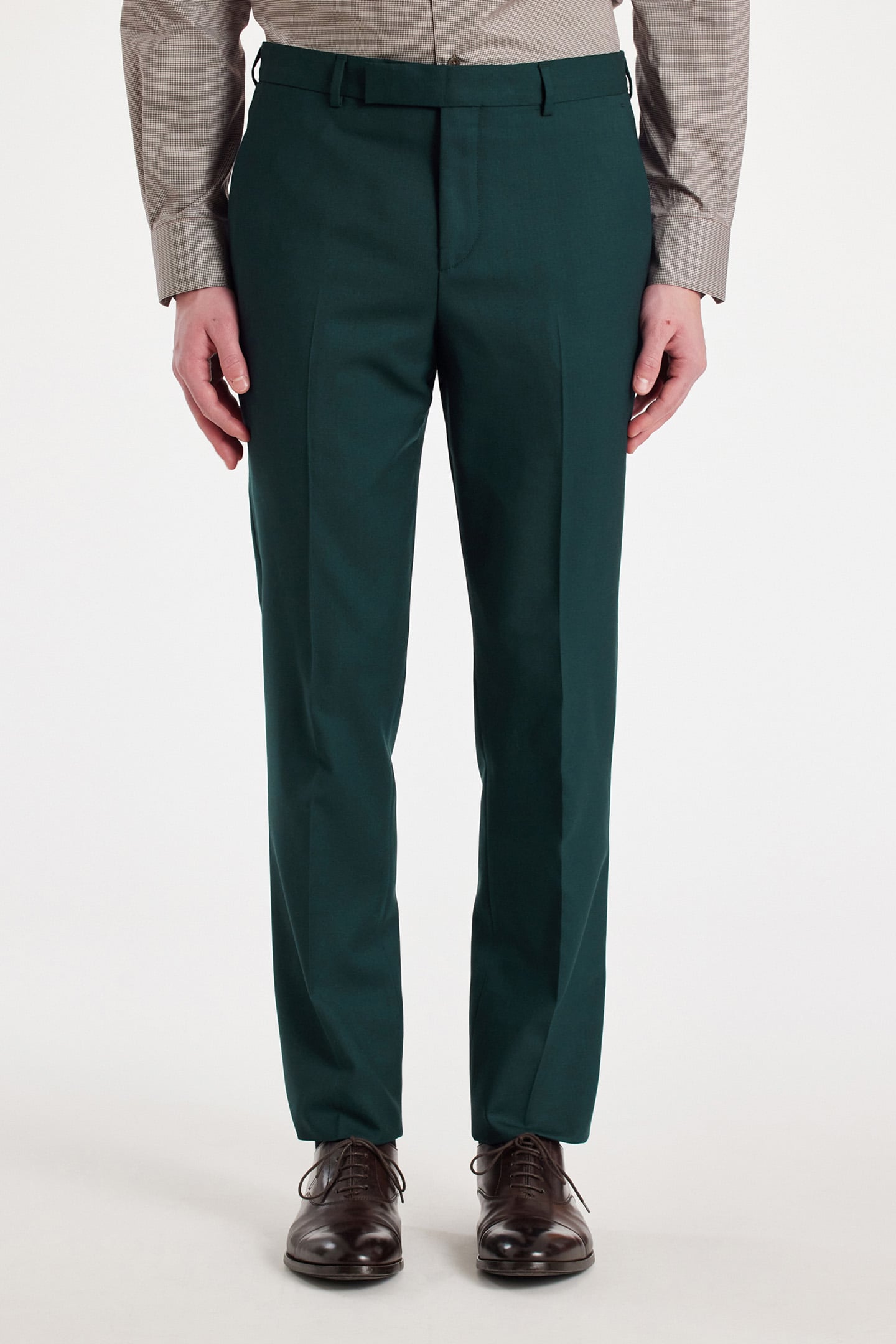 MENS TAILORED FIT 2 BUTTON SUIT PETROL GREEN 4