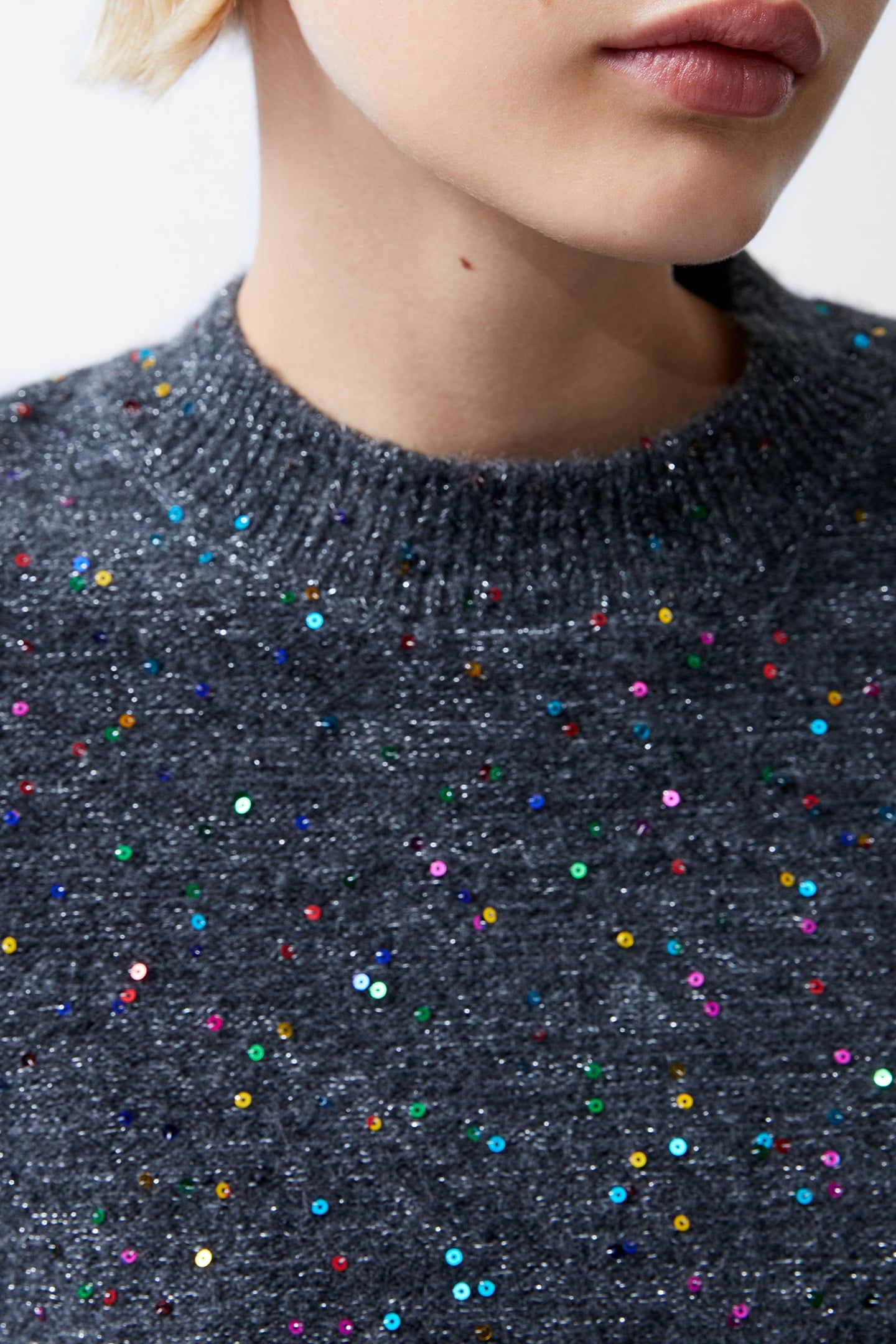 JANET SEQUINS L/S JUMPER GREY 4