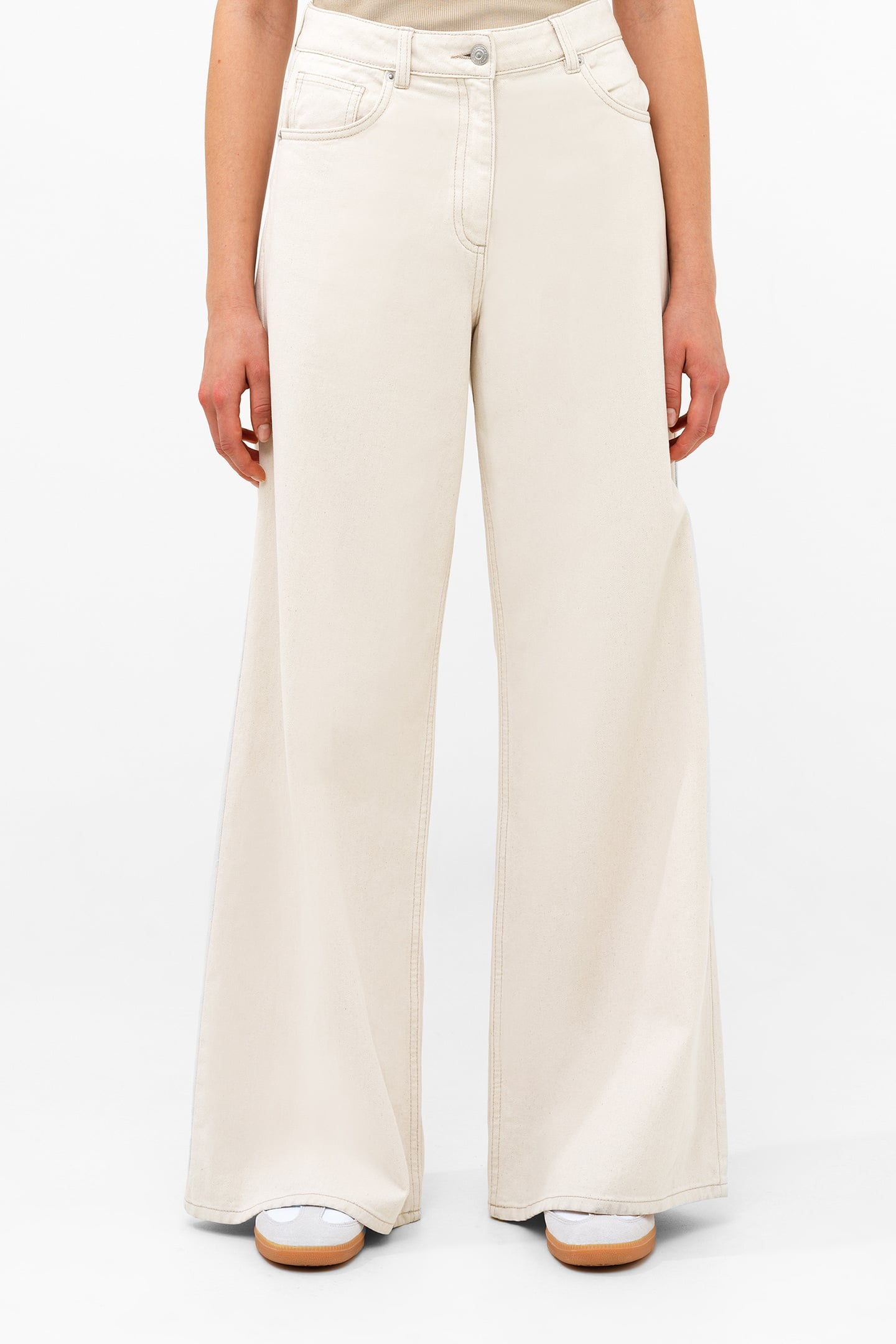 DENVER DENIM RELAXED WIDE LEG ECRU 1