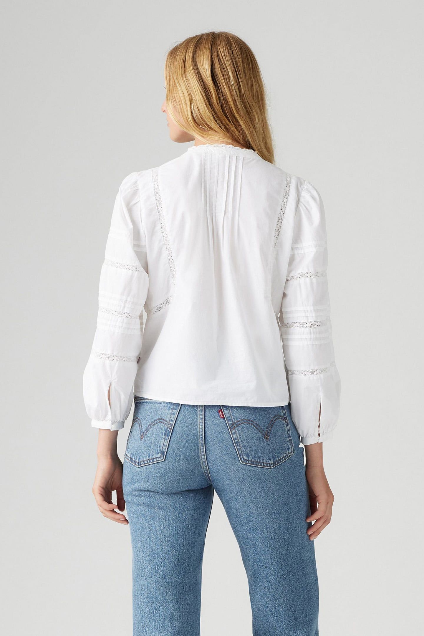 MANDY LS BLOUSE BRIGHT WHITE | Online Outlet | Otrium