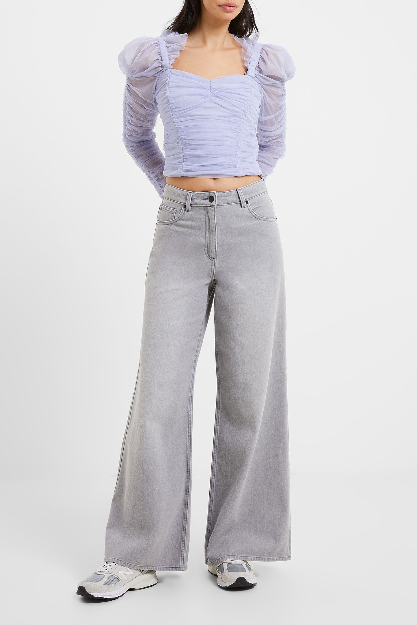 DENVER DENIM RELAXED WIDE LEG ARCTIC GREY 1