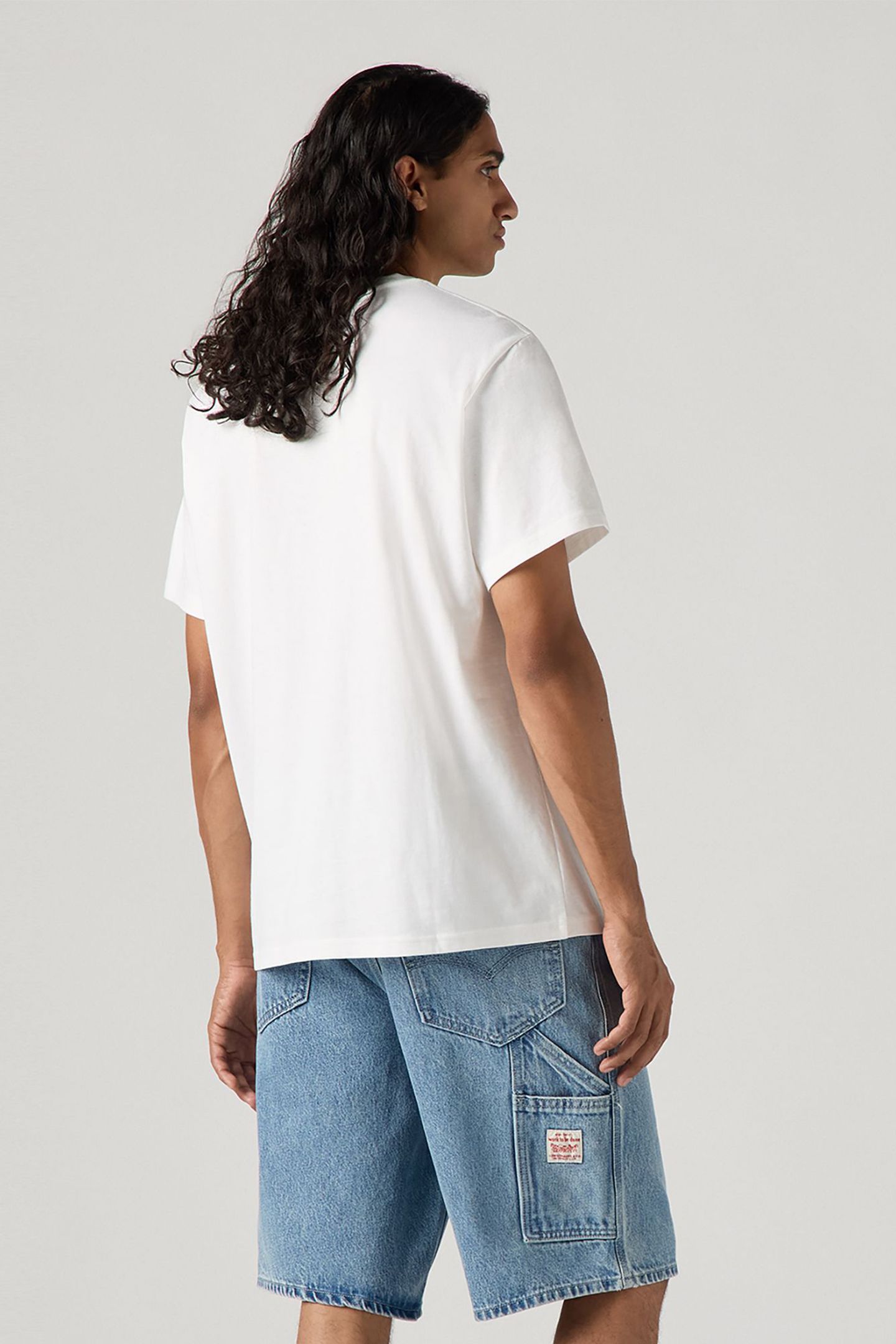 SS RELAXED FIT TEE SERIF LOGO WHITE GRAPHIC 2
