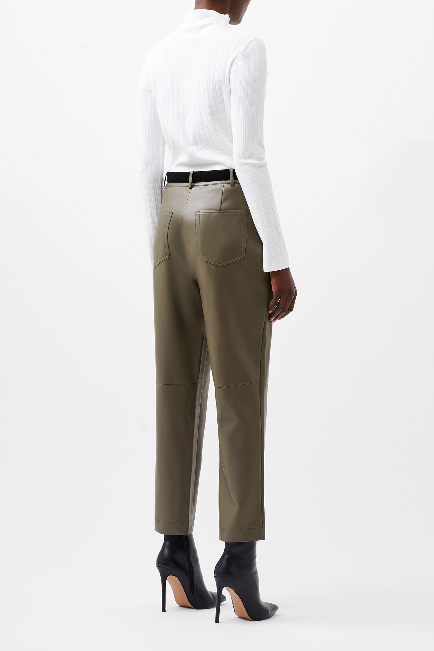 CROLENDA PU TROUSERS CHOCOLATE GANACHE 3