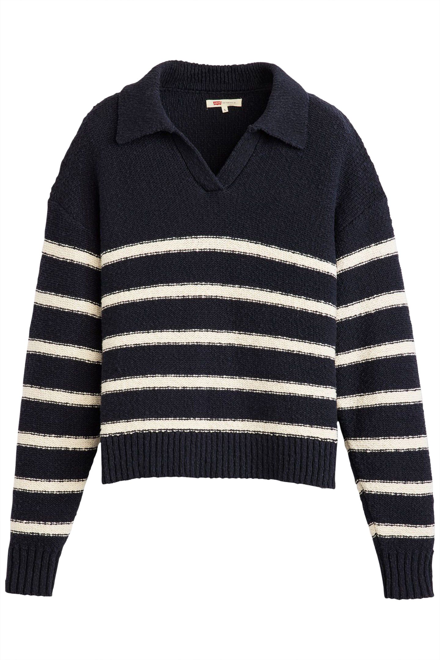 SATELLITE POLO SWEATER MARINE STRIPE 3