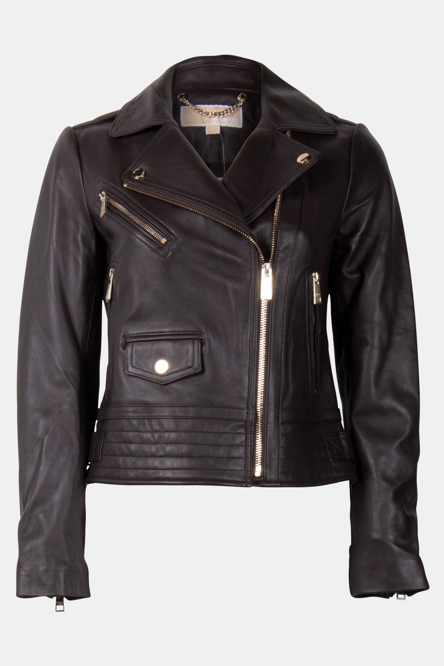 BIKER JACKET IN CHOCOLATE BROWN 4