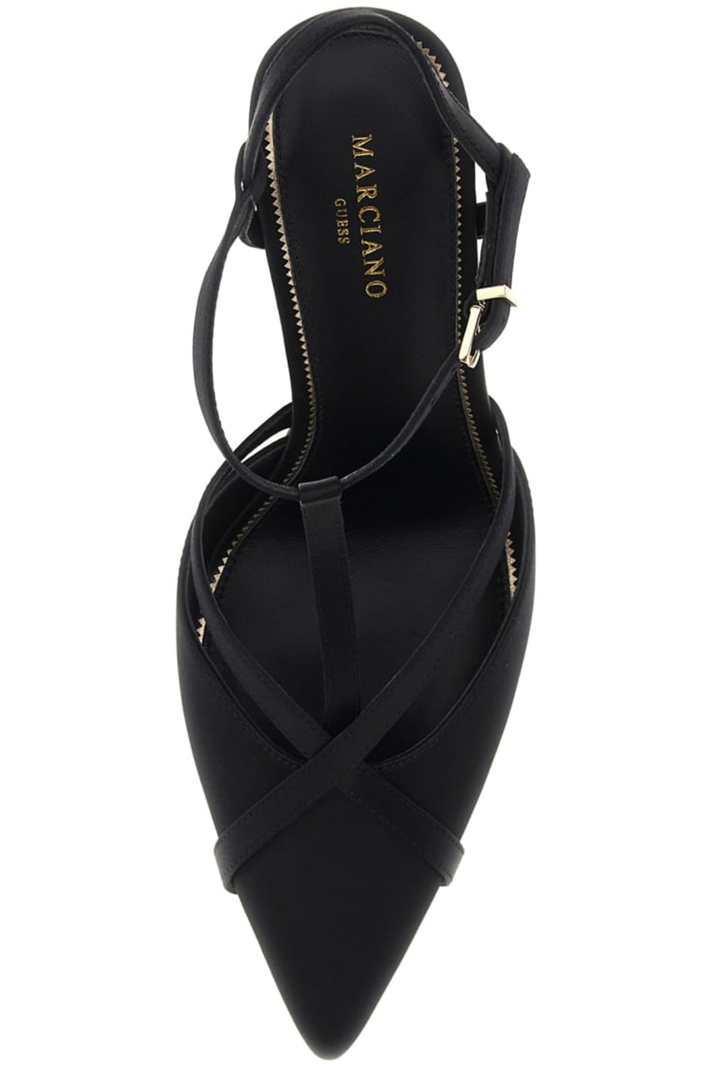 MARCIANO BY GUESS T STRAP PUMP JET BLACK 3