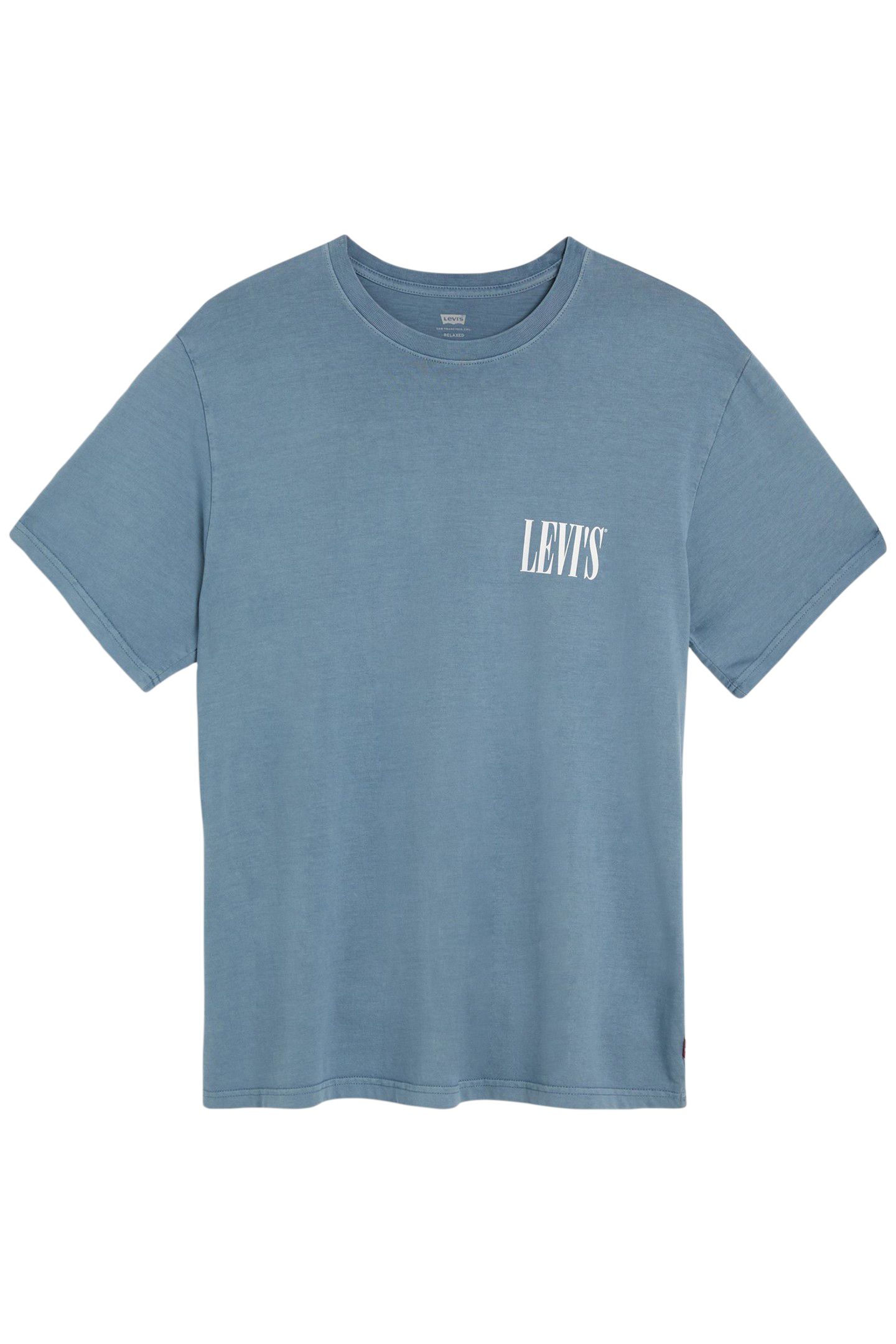 SS RELAXED FIT TEE SSNL SERIF LOGO STEAM 3