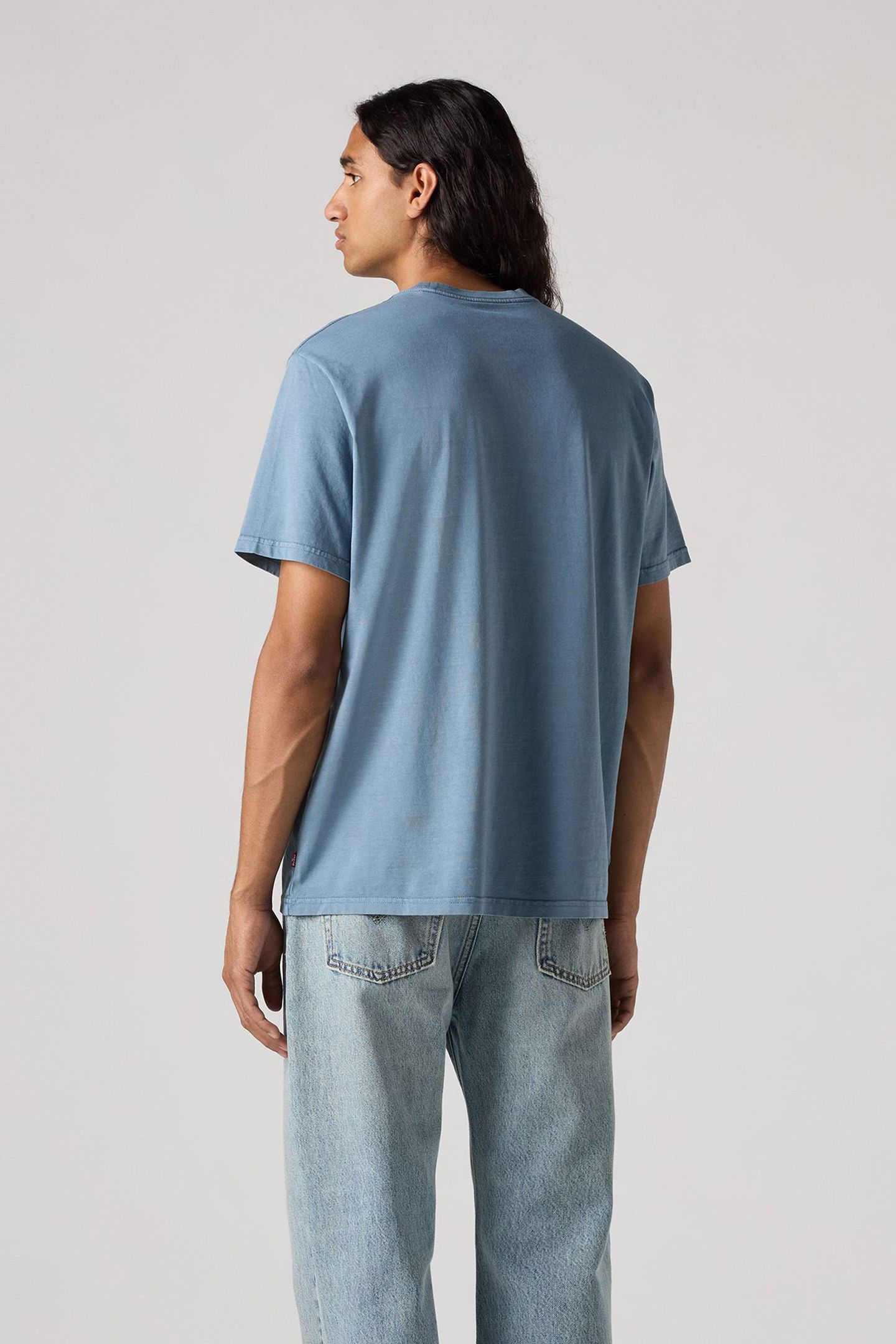 SS RELAXED FIT TEE SSNL SERIF LOGO STEAM 2
