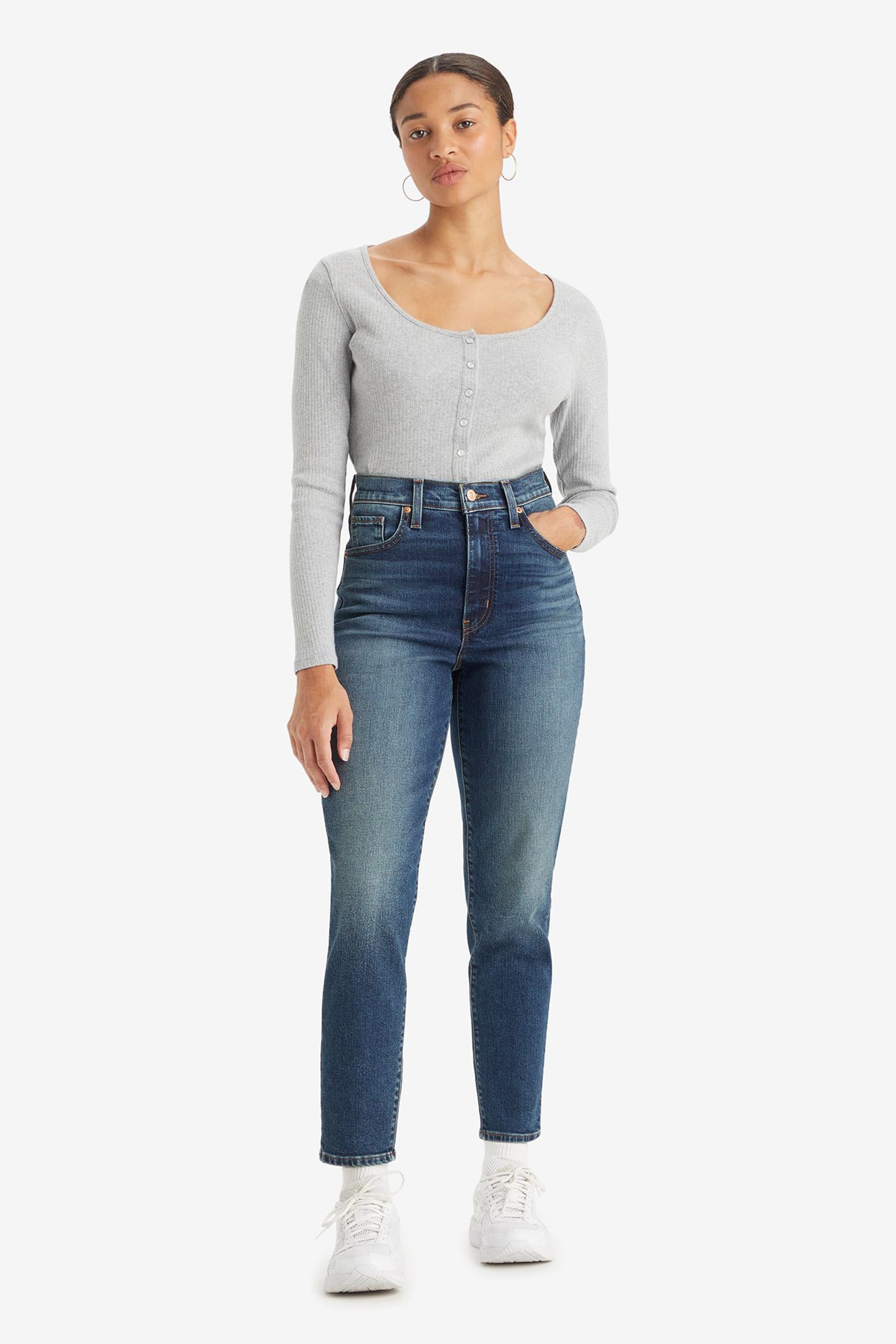 HIGH WAISTED MOM JEAN MOVING TARGET 1