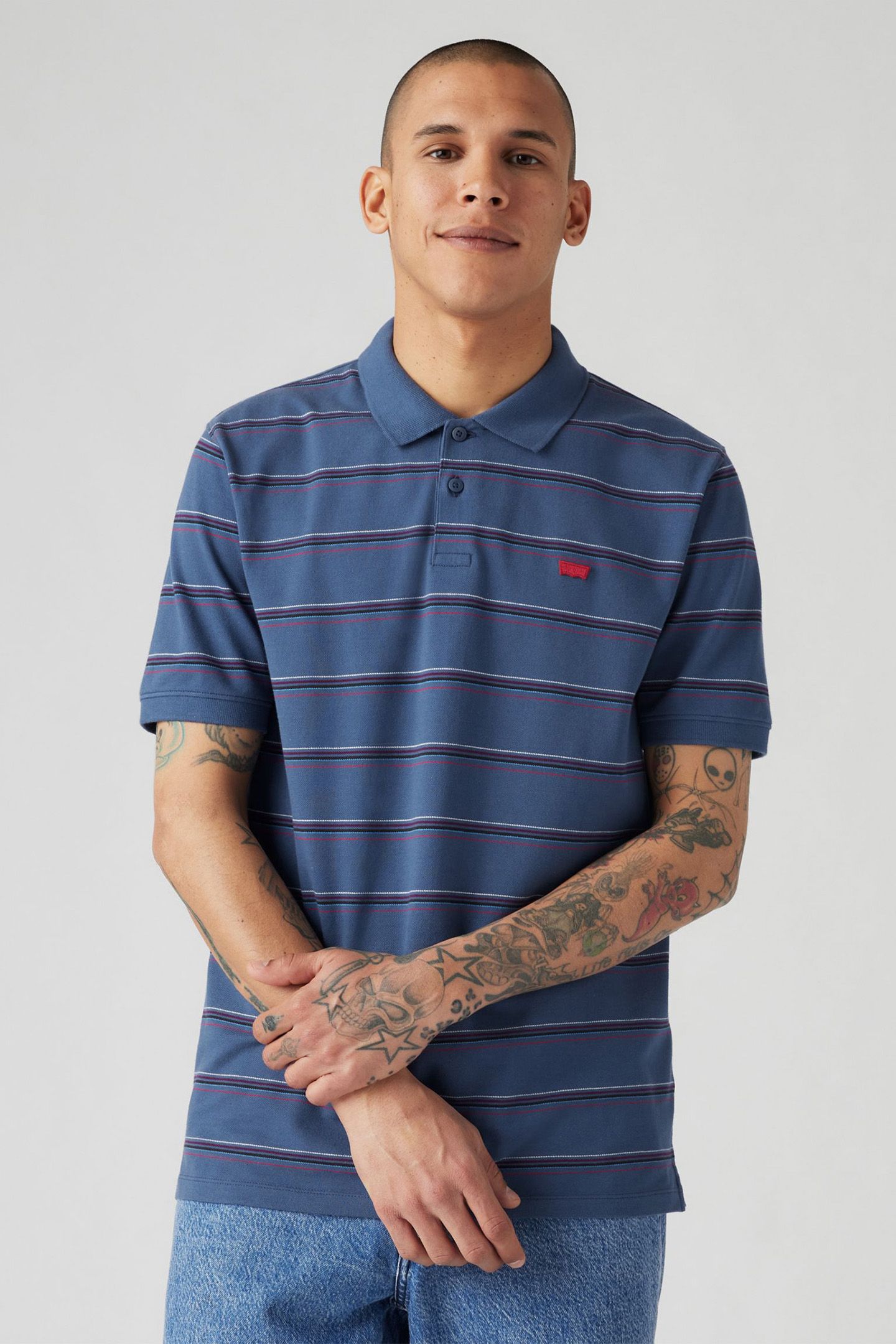 SLIM HOUSEMARK POLO ELLIOT STRIPE SARGAS 3