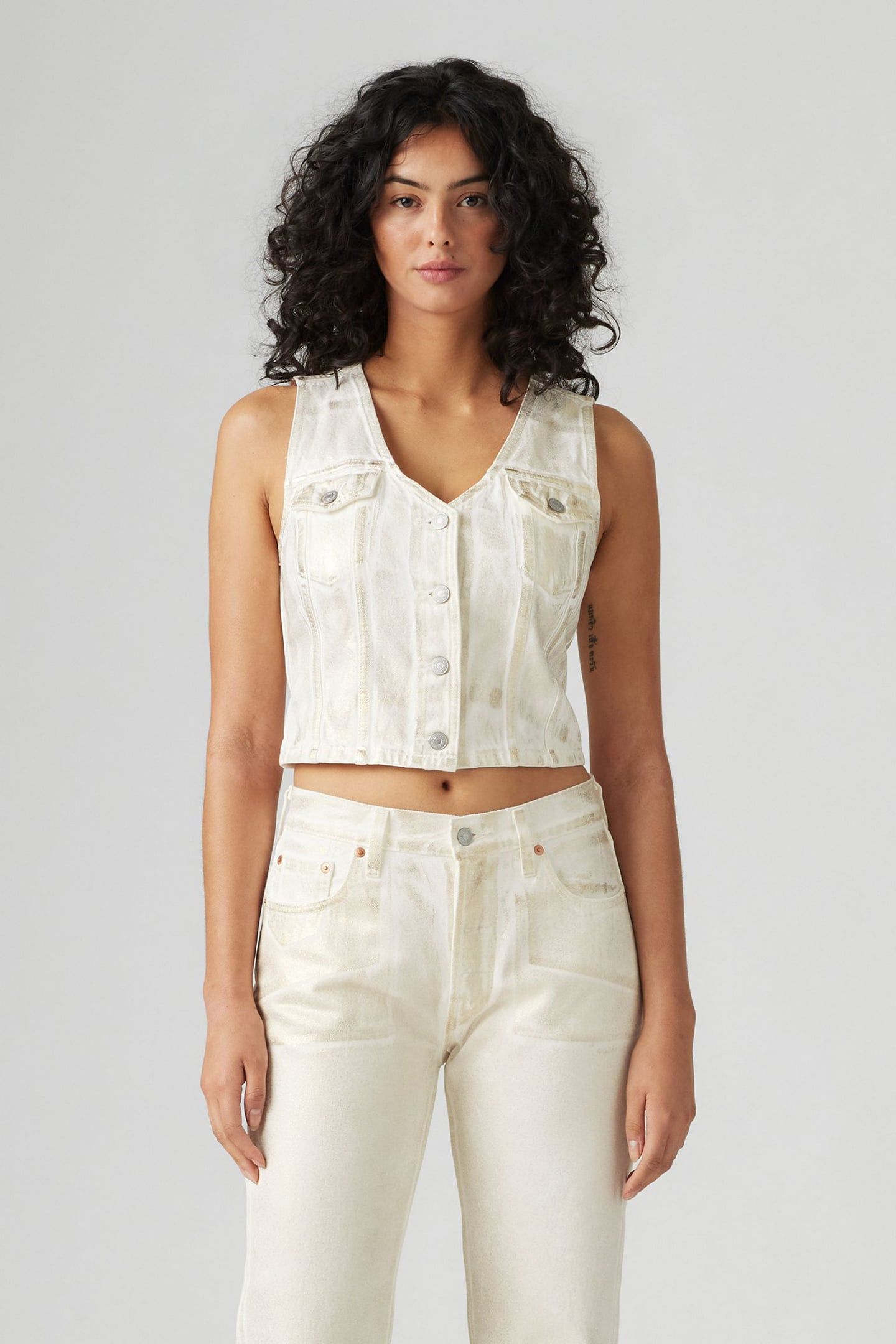 BELLA DENIM CORSET LUMINARY VEST 1