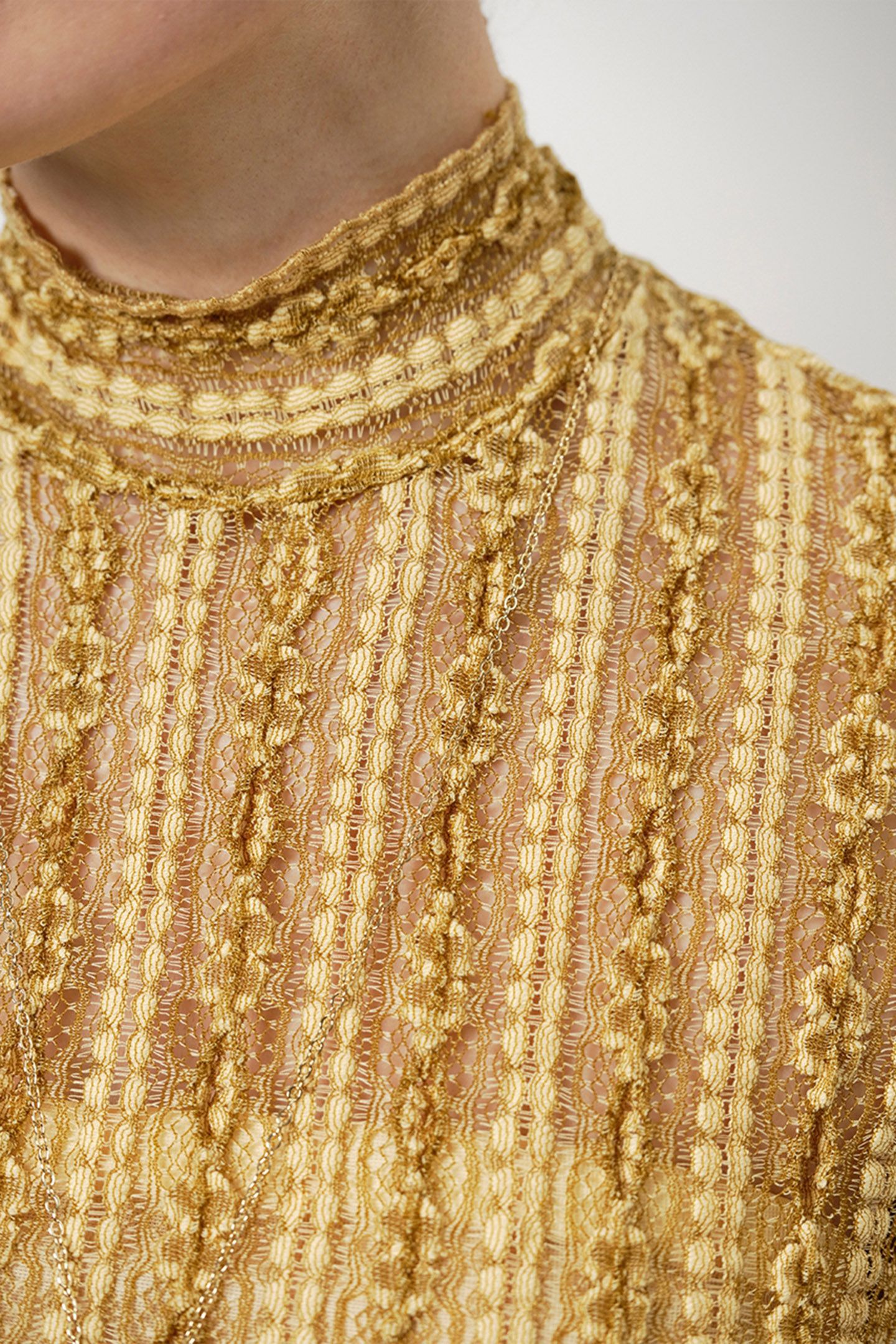 UNIQUE LACE MAXI DRESS TENDER YELLOW 4