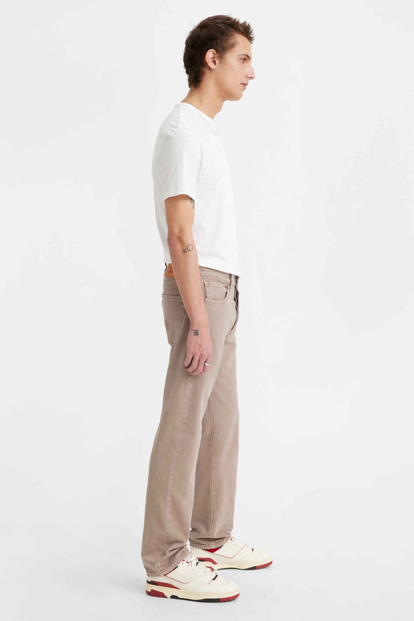 501 LEVIS ORIGINAL ALL BEIGE GD PANT 4