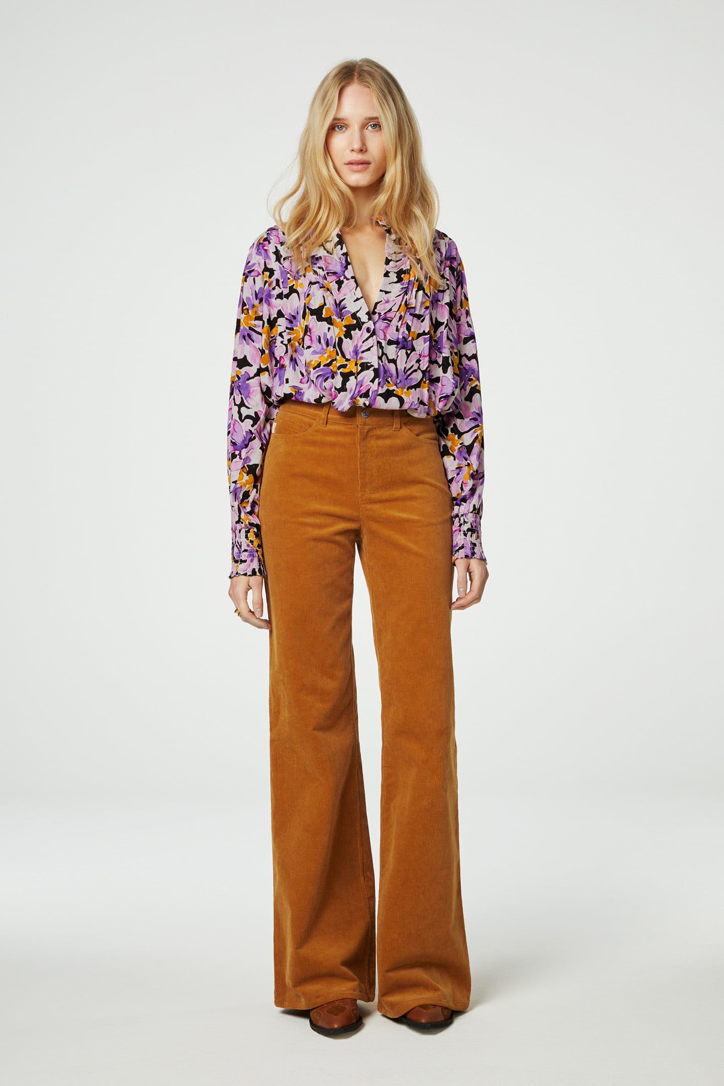 THEA WIDE LEG COOKIE CARAMEL 1
