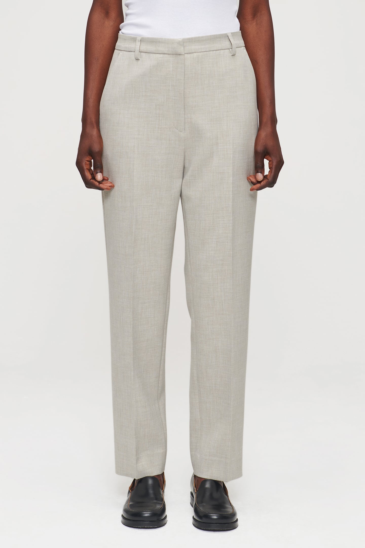 CROPPED CLASSIC PANTS GREIGE 1