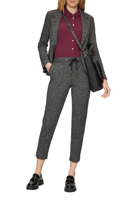 S.OLIVER PANTS 7/8 GREY/BLACK 2