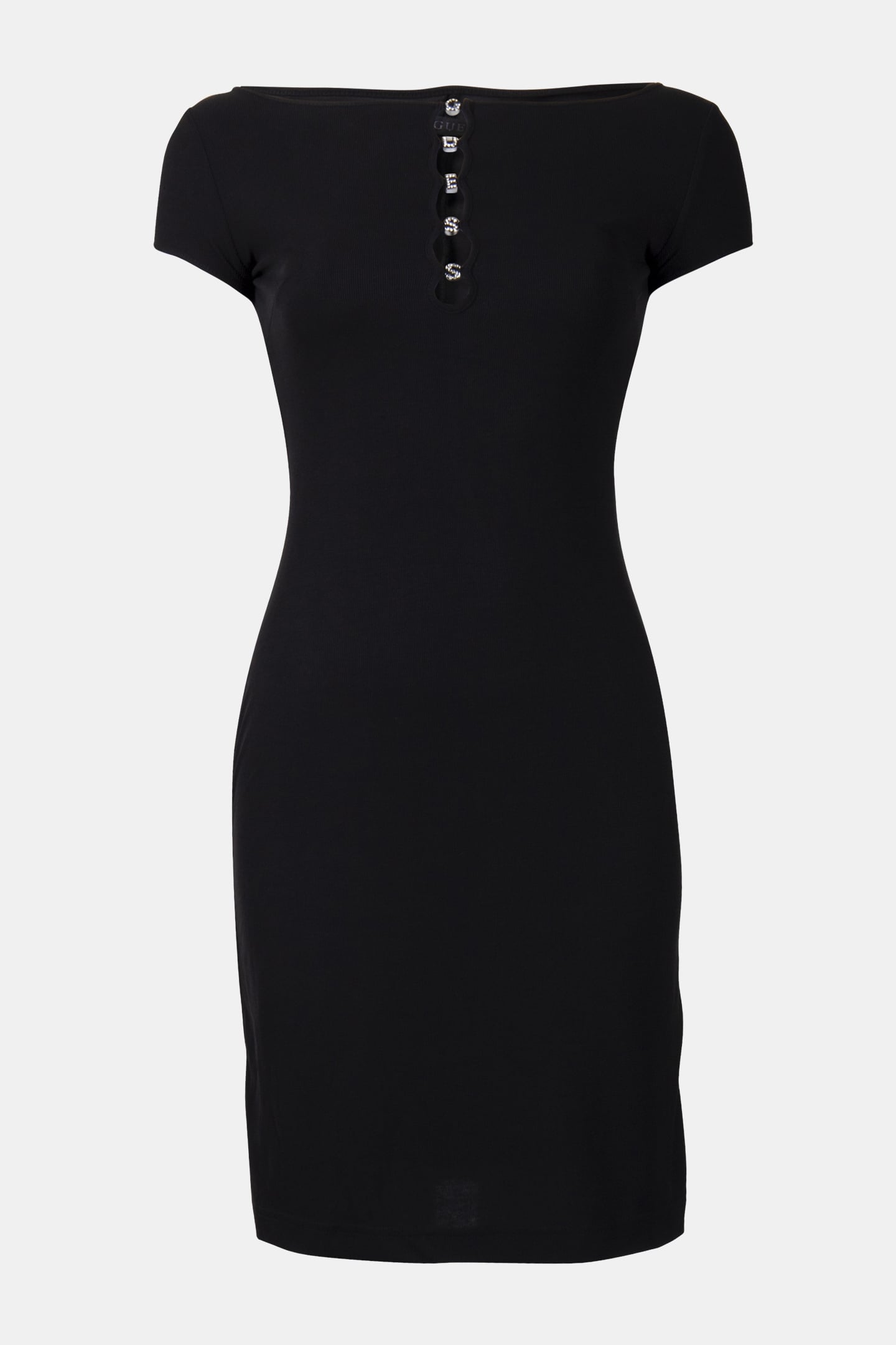 GUESS ECO SS ELIS LOGO LETTER JET BLACK A996 3