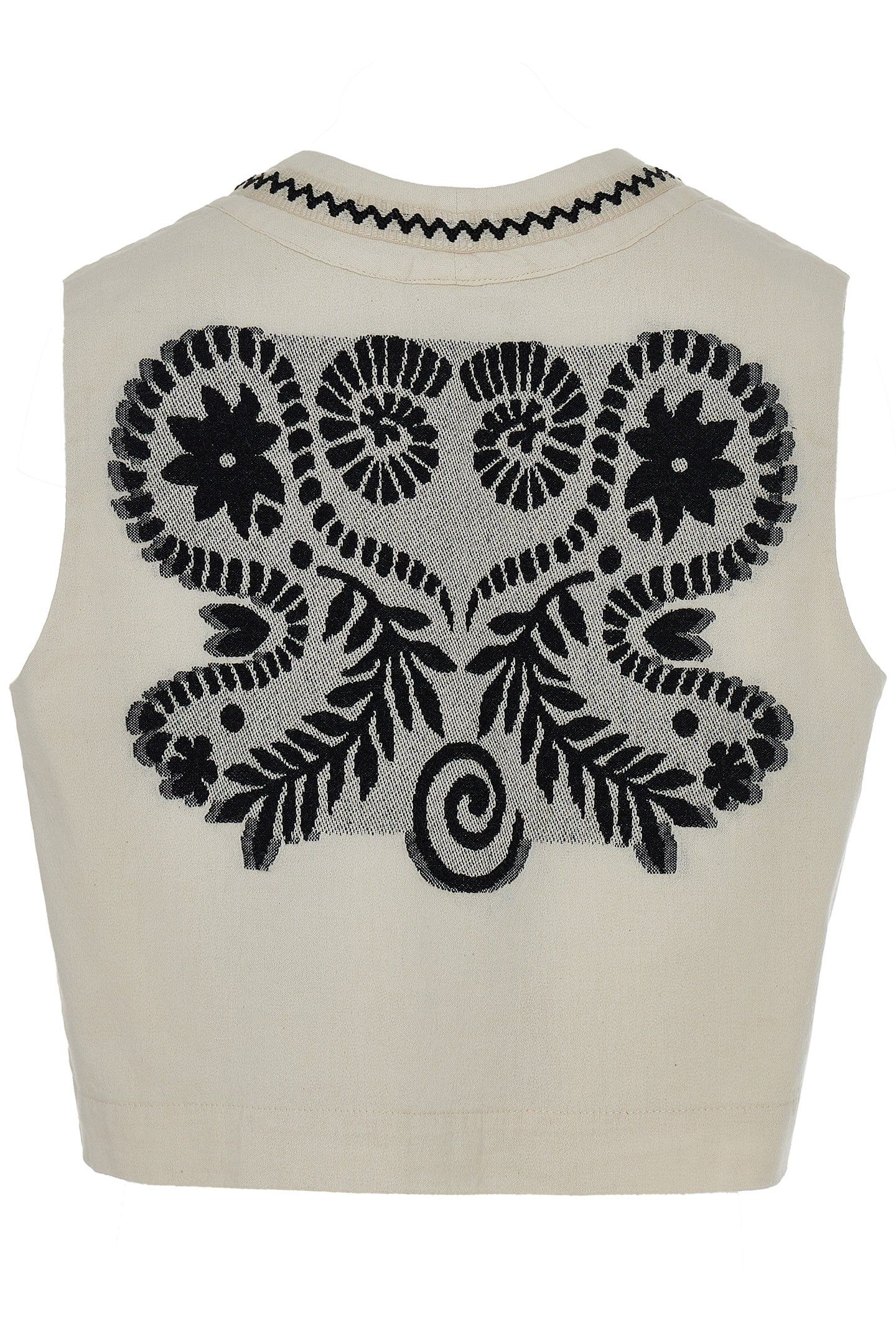 AGATHIST VEST OFFW-BLACK 2