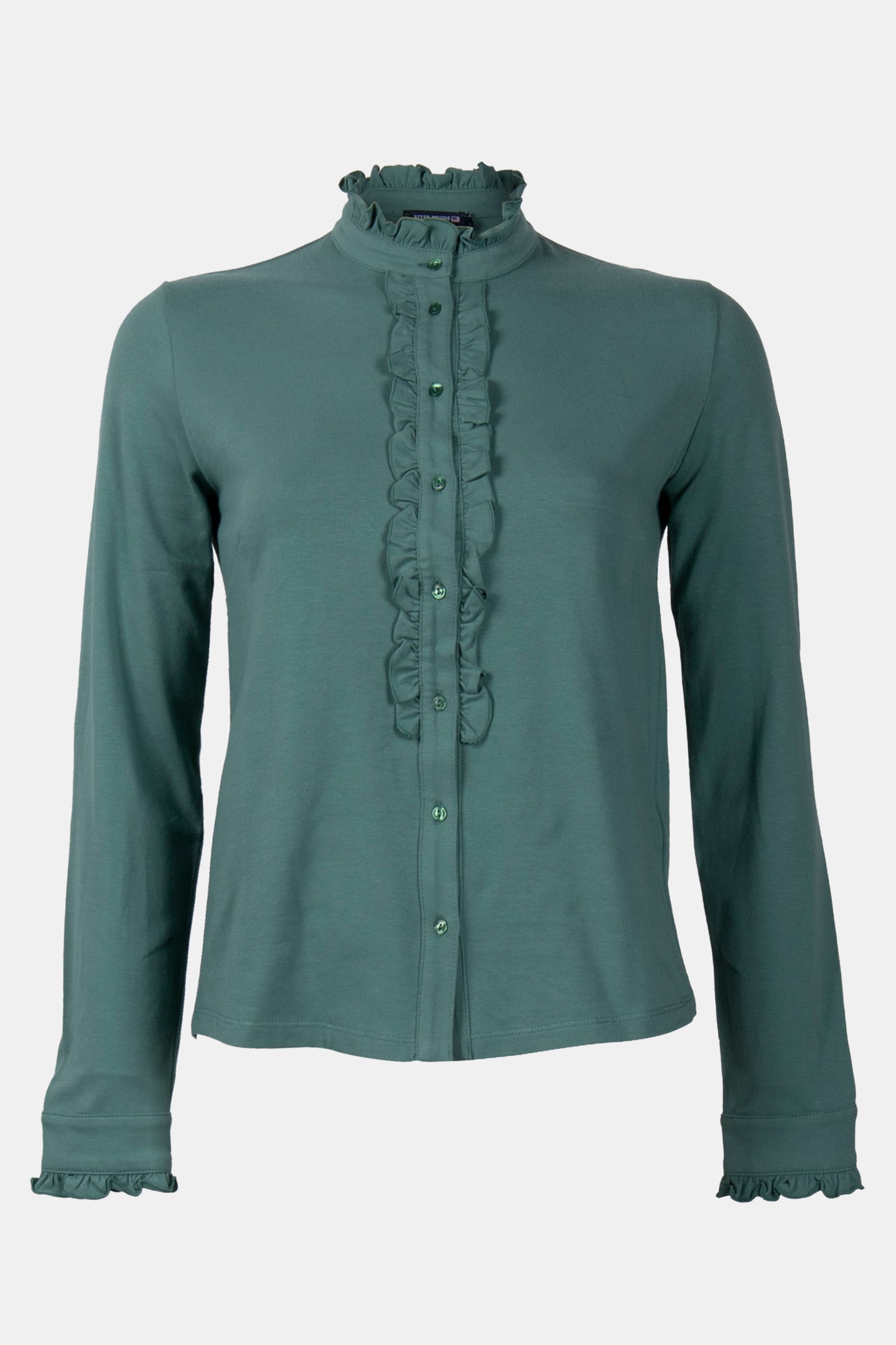 MOCK NECK SHIRT LS + FRILLS 3