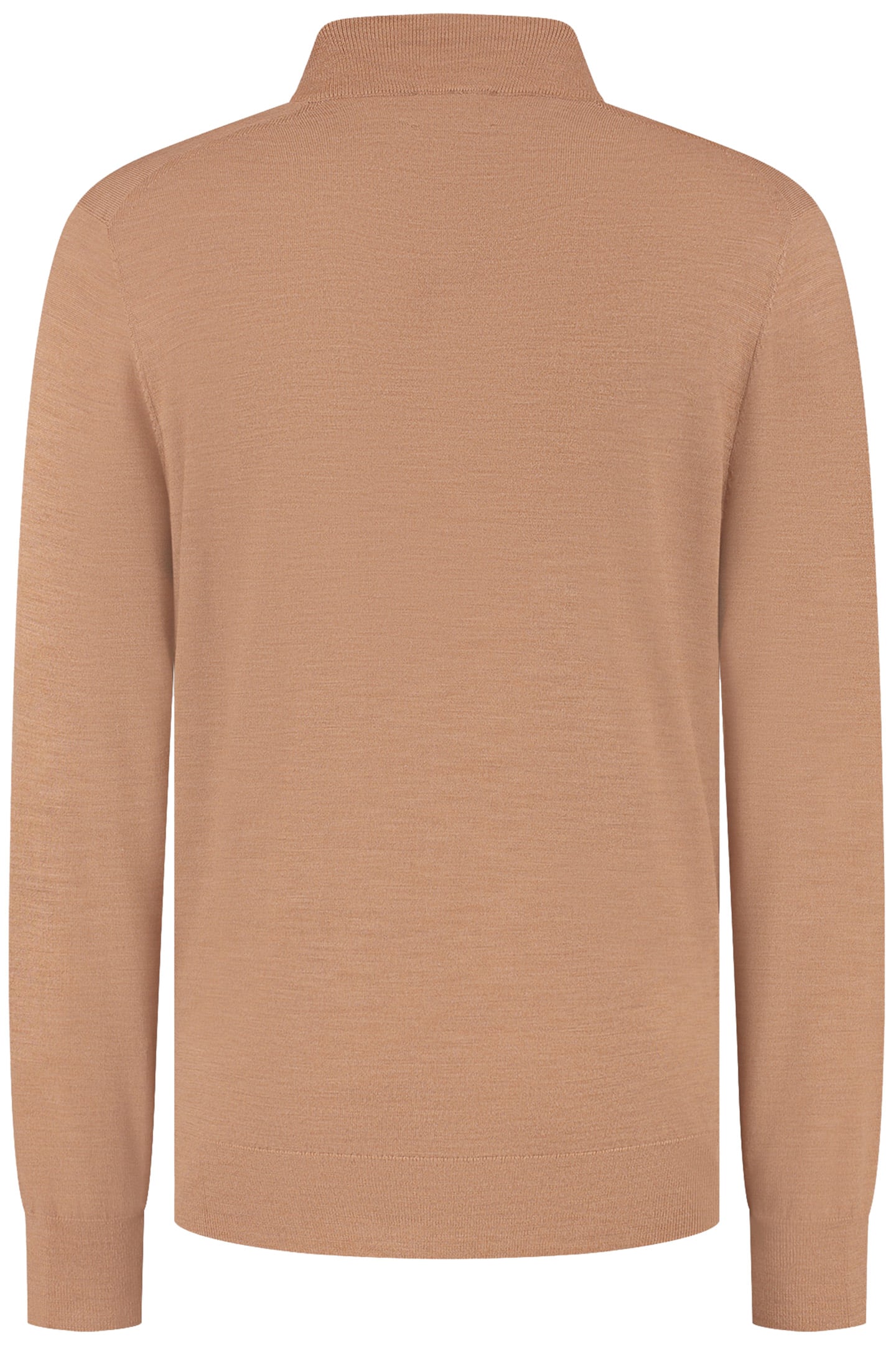 ZIP UP 100% MERINO TUSCAN CAMEL 3