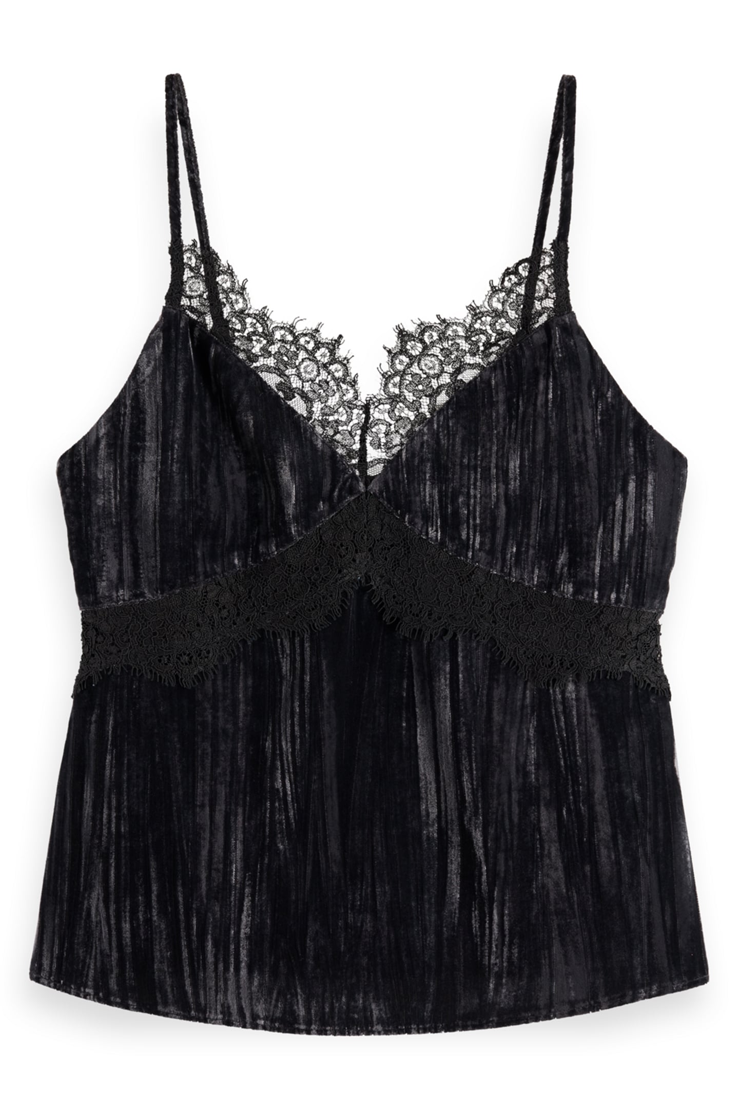 VELVET TANK TOP EVENING BLACK 4