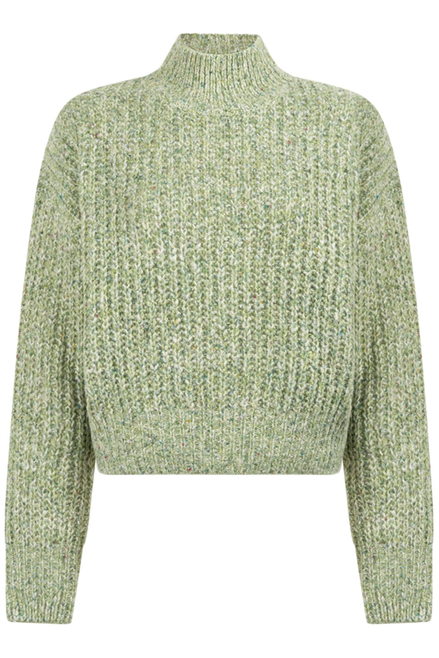 DYLAN KNITTED PULL LONG SLEEVE LILY PAD MELEE 1