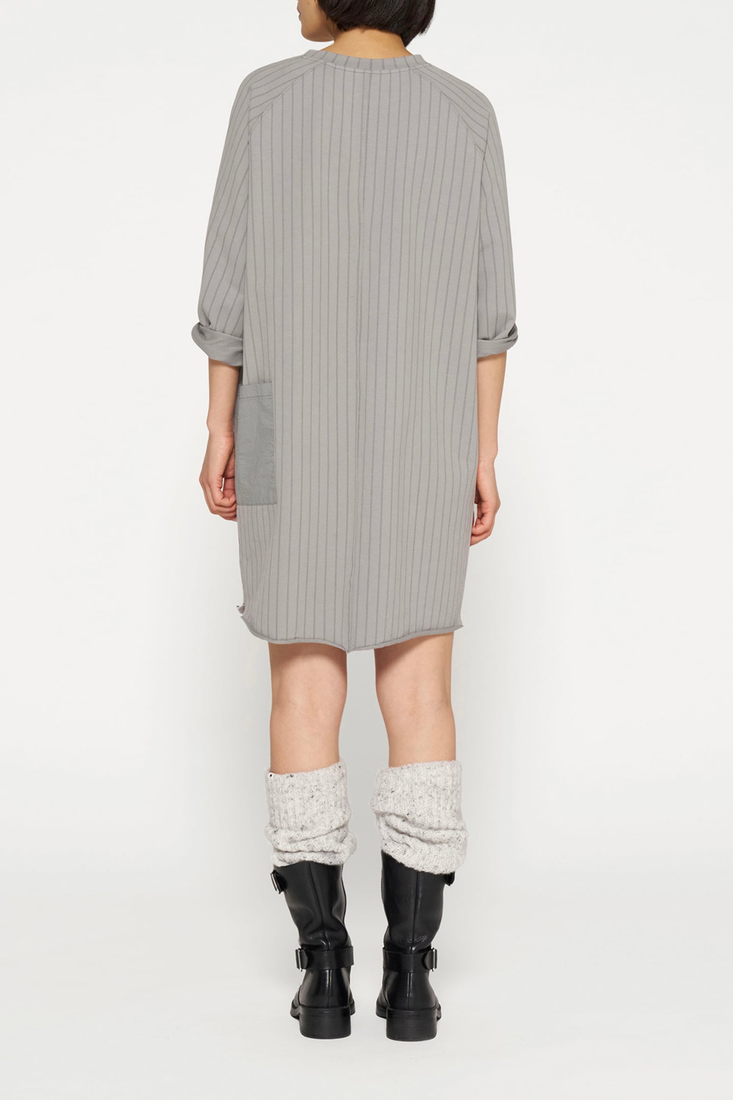 SWEAT DRESS PINSTRIPE GRAPHITE 3