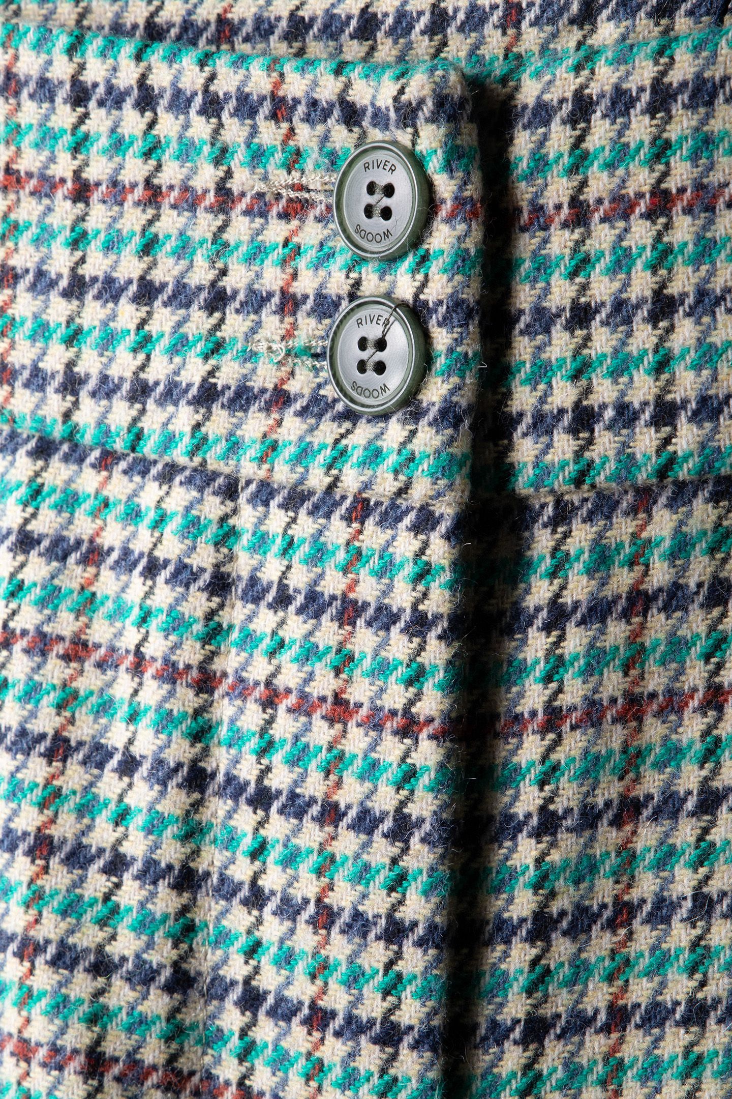 MULTI CHECKED WIDE LEG PANTS 4