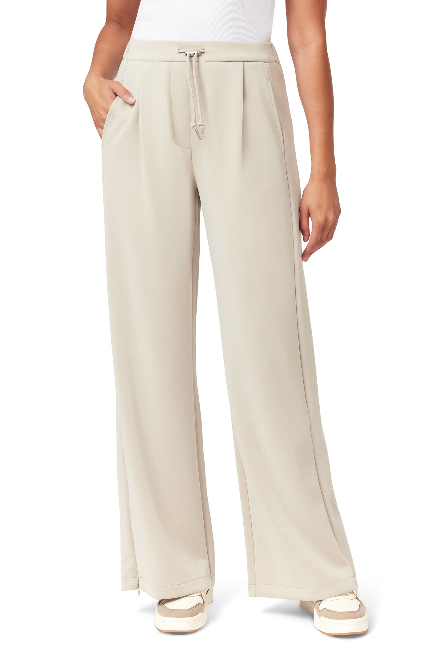 SIDE ZIPPER PANT FEATHER GRAY 1