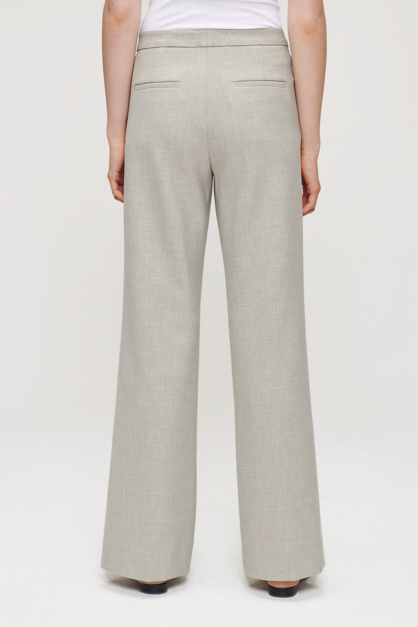 RELAXED FLARED PANTS GREIGE 2