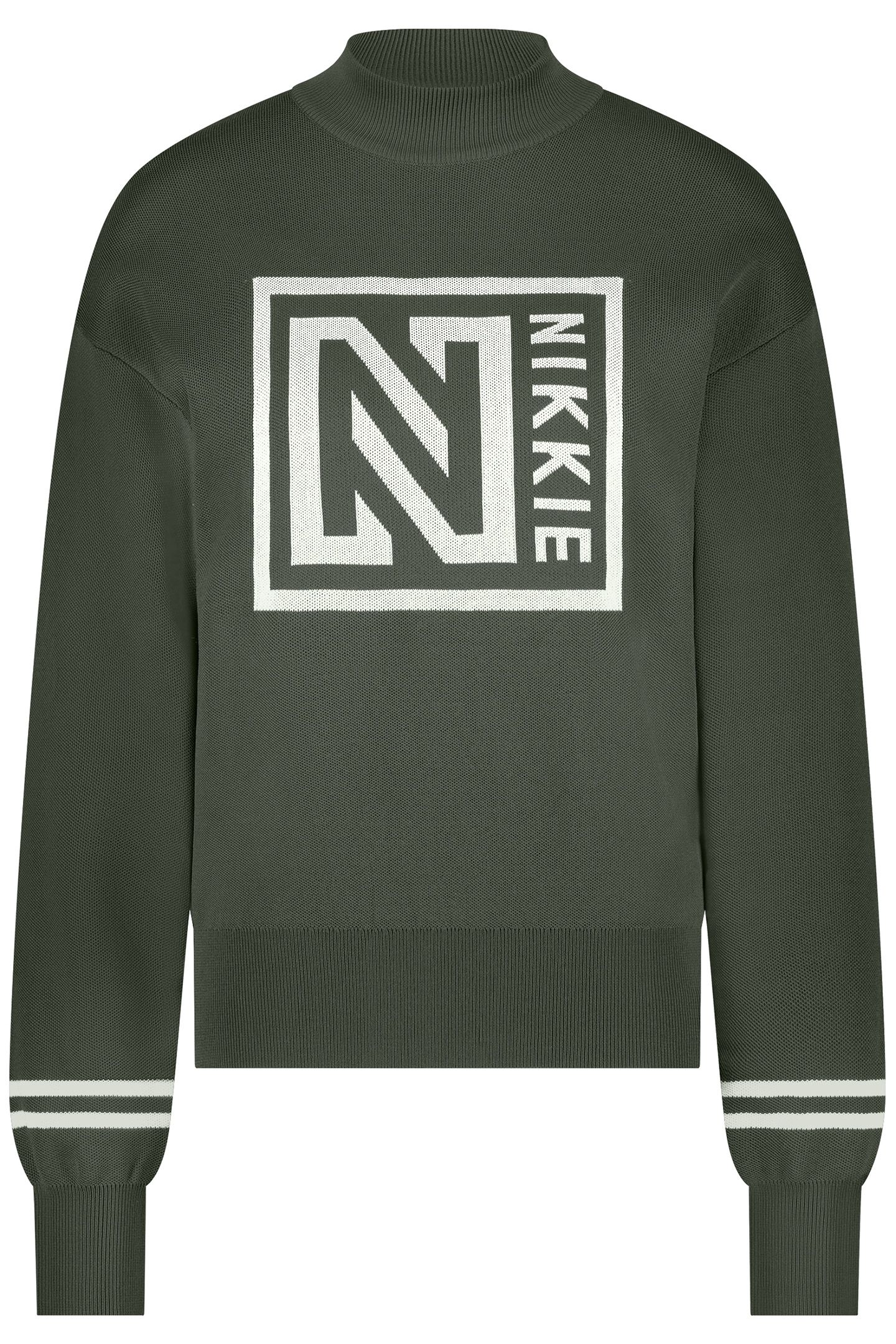 LOGO PATCH SWEATER NIGHT FOREST 1