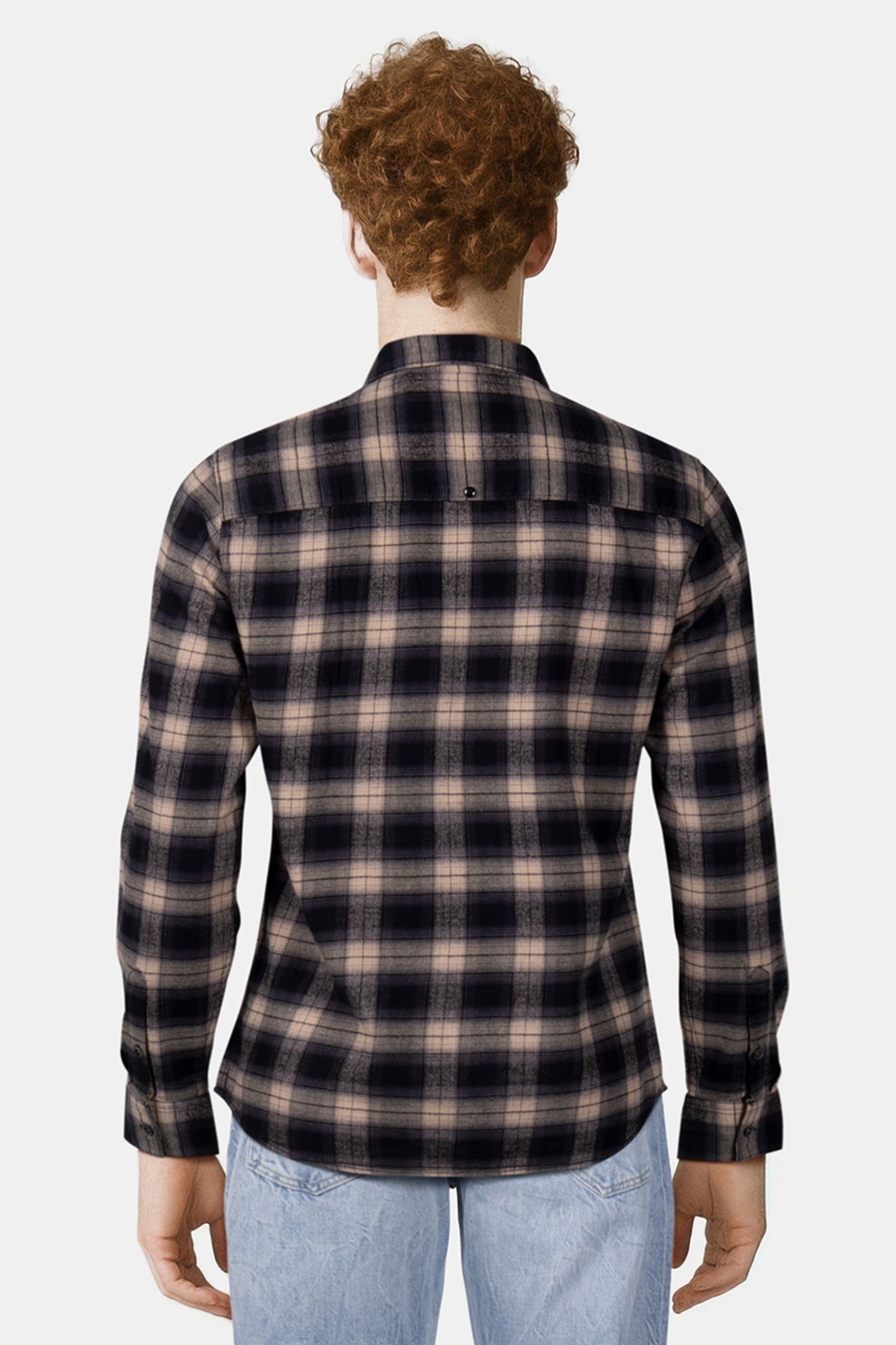 SHIRT CHECK BLACK 2