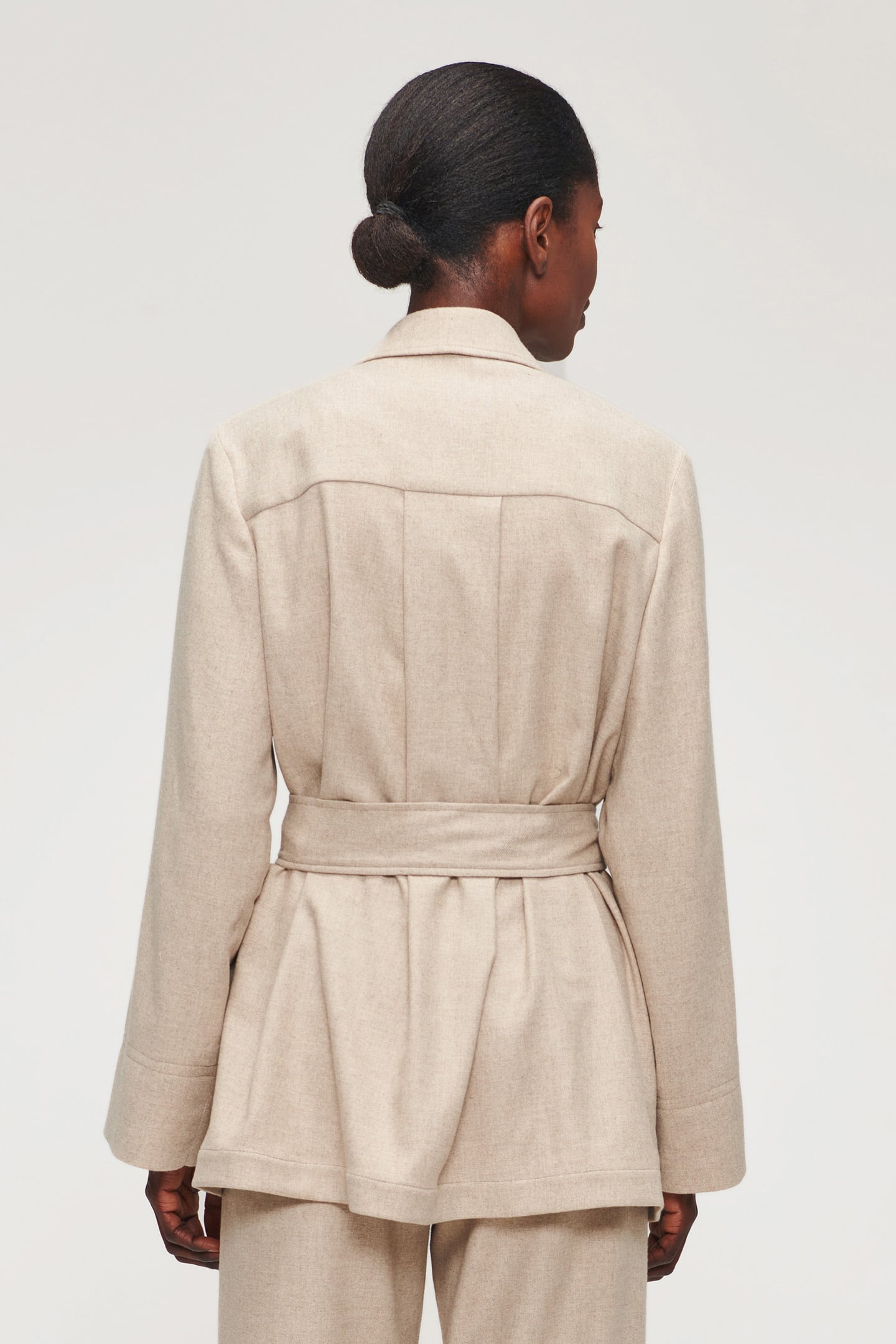 RELAXED FLANNEL JACKET SIMPLY TAUPE 2