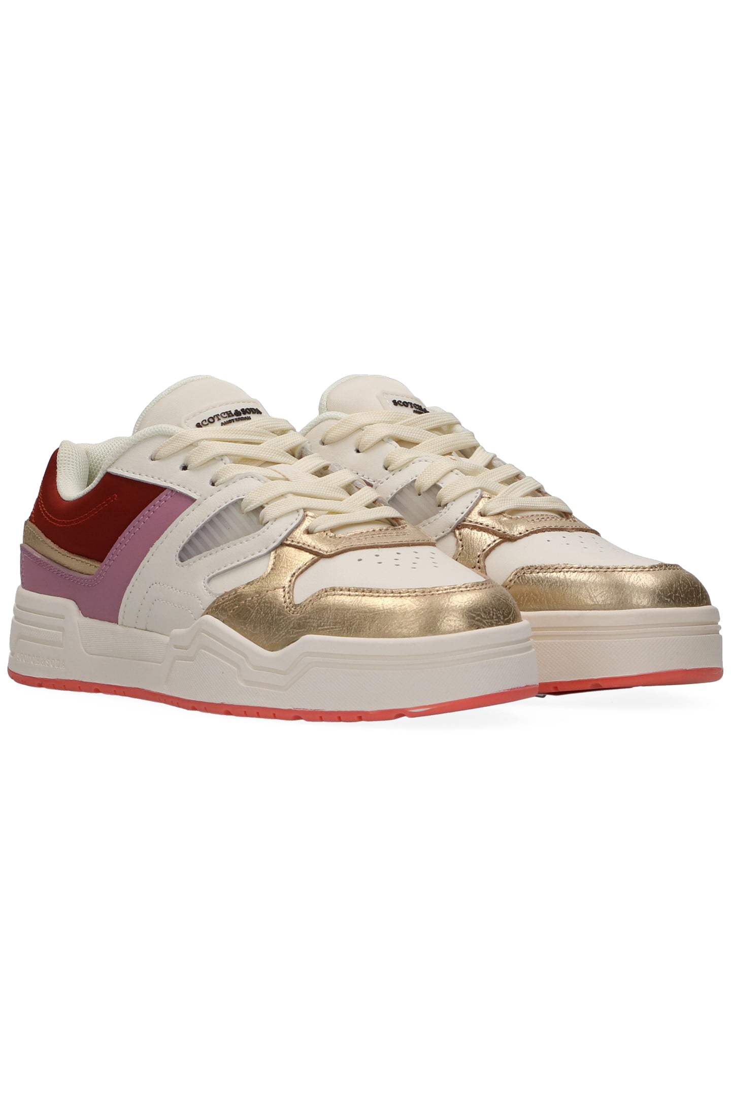 LILLIE GOLD/WHITE/RUST 3
