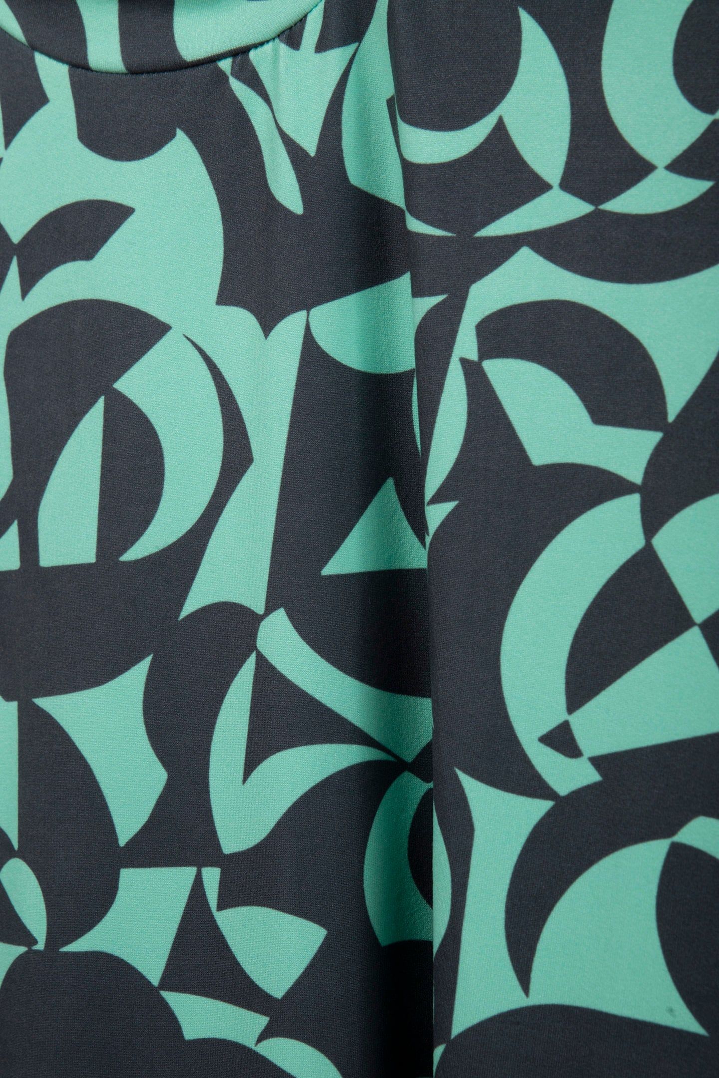 SWIRL PEACHED HIGHNECK TEE MINT 4