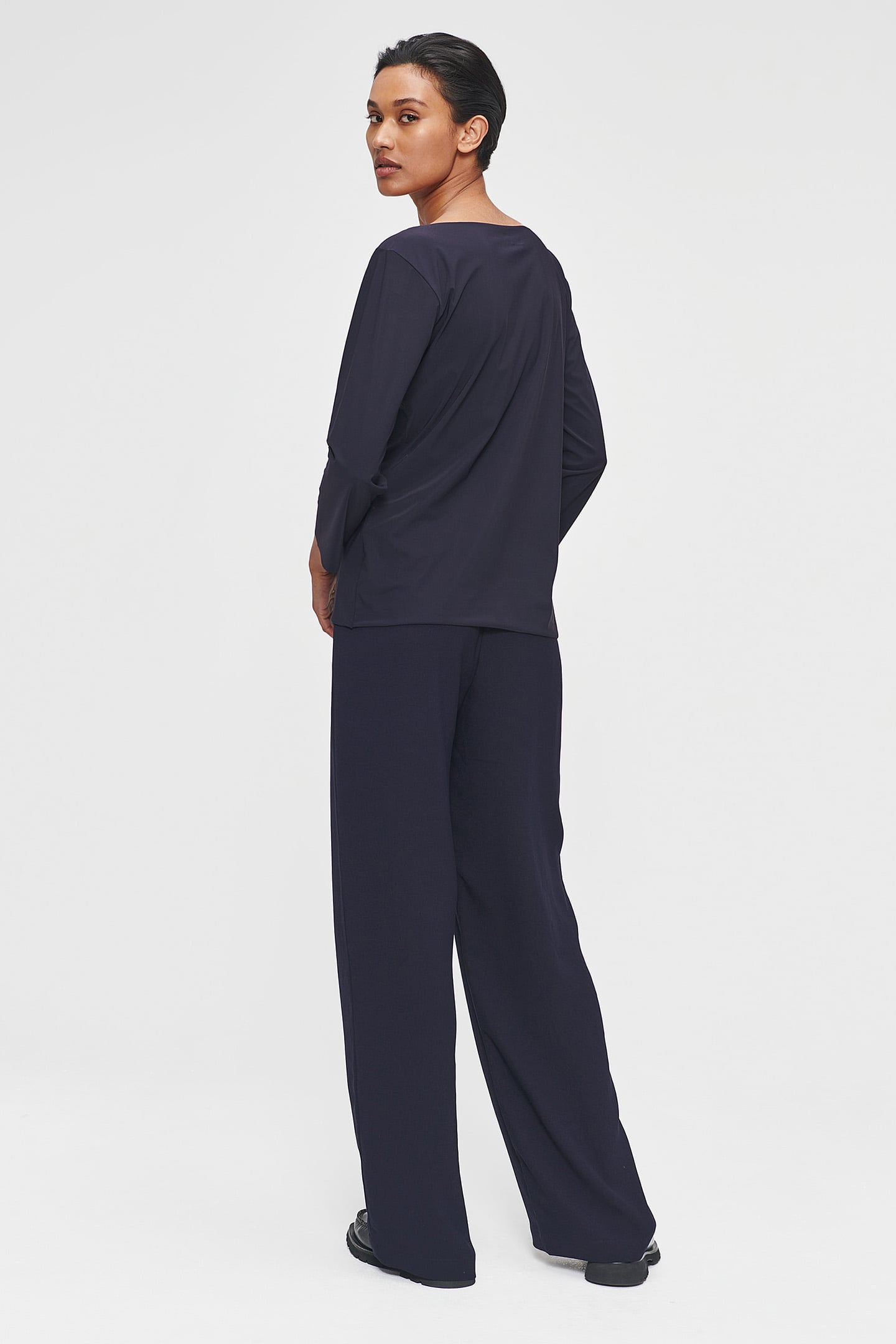 EASY WIDE LEG PANTS INK BLUE 3