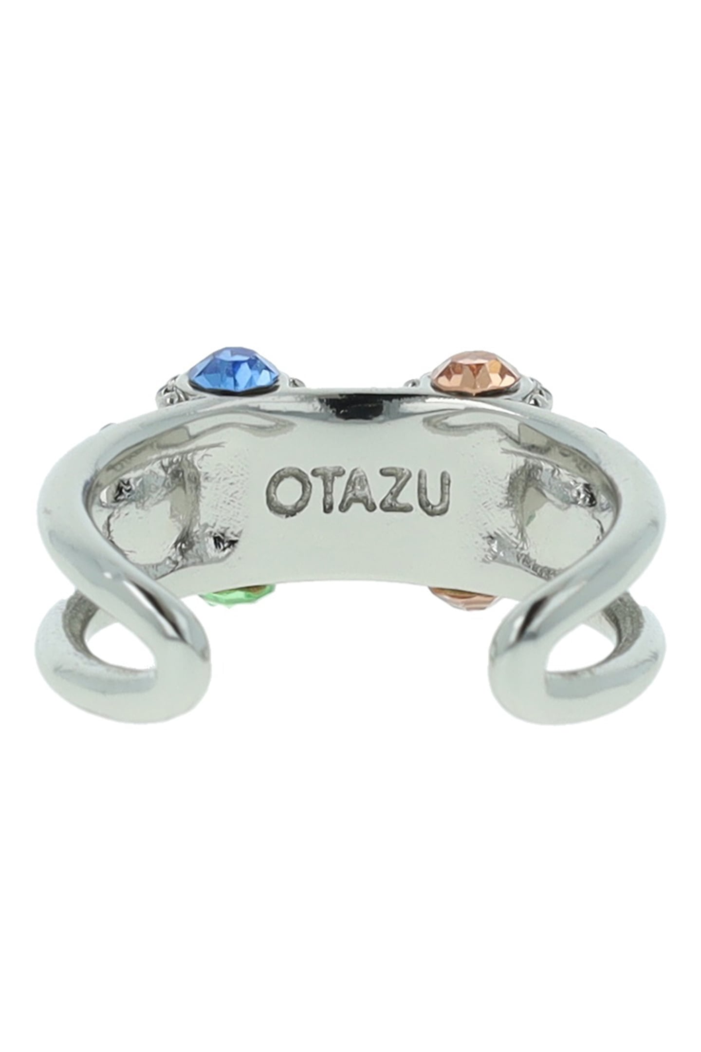 OTAZU VINTAGE BARREL RING MULTICOLOR - RHODIUM 3