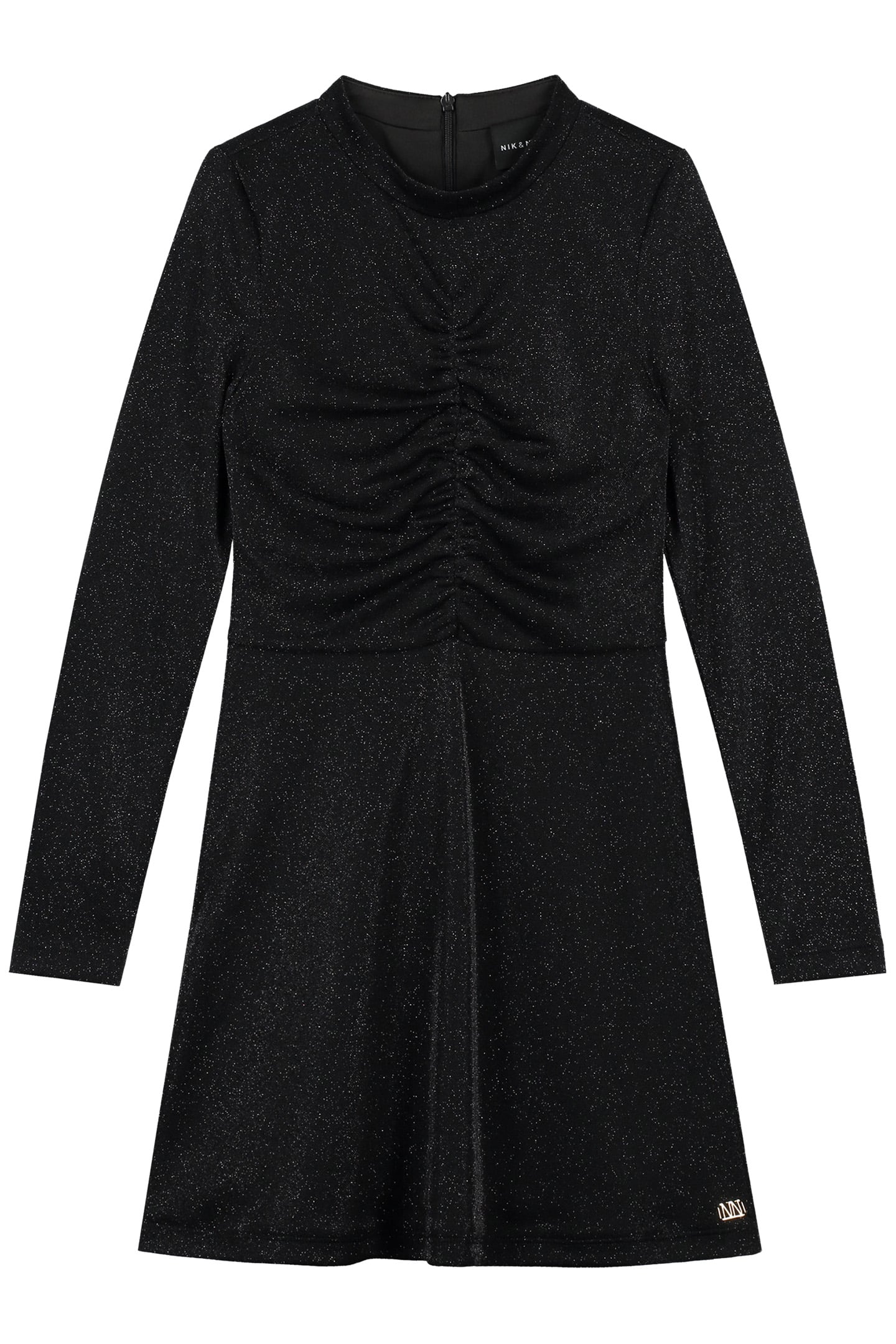 SPARKLE MESH DRESS BLACK GLITTER 1