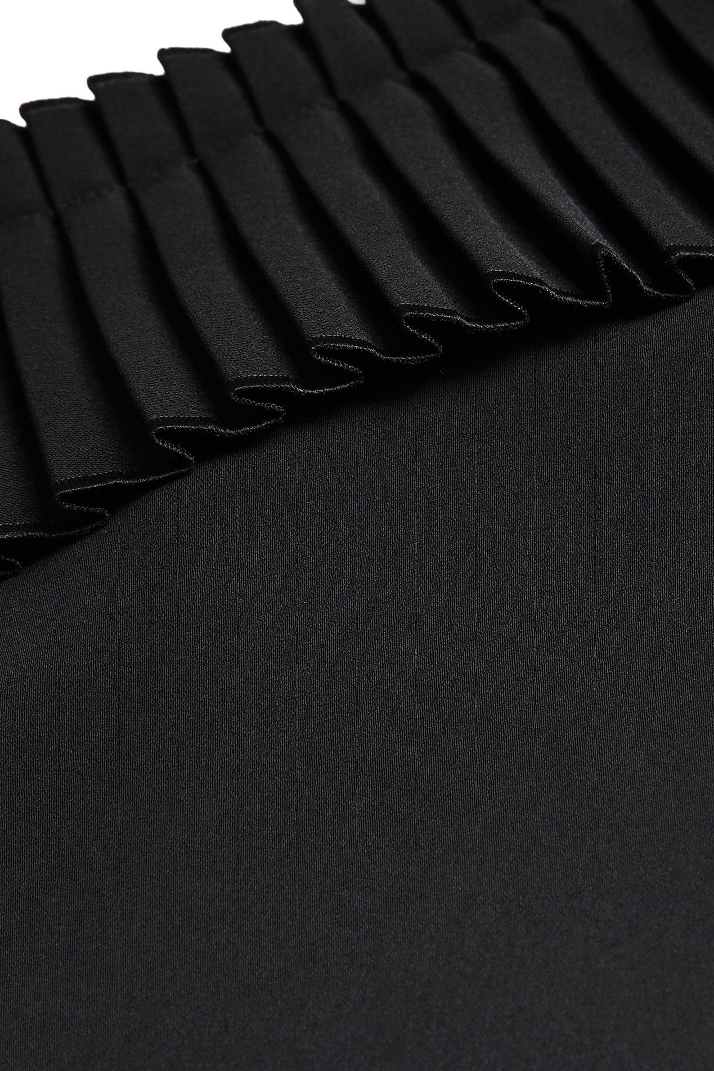 ONE-SHOULDER SHORT RUFFLED DRESS BLACK 6