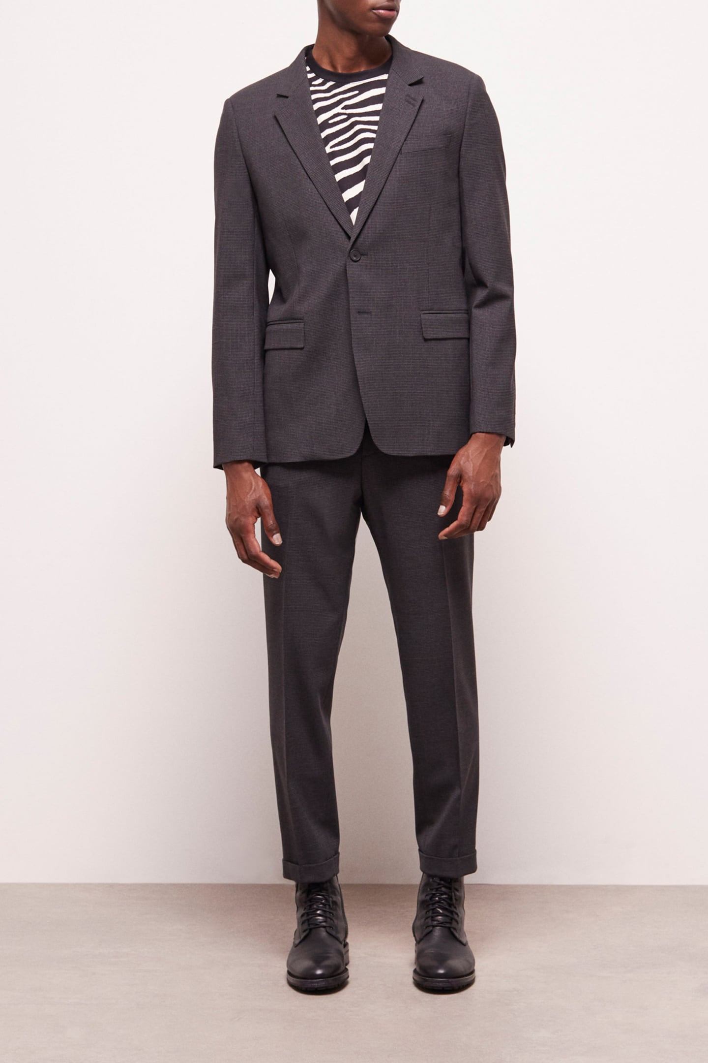 FITTED SUIT GARMENTS BLACK GREY 2