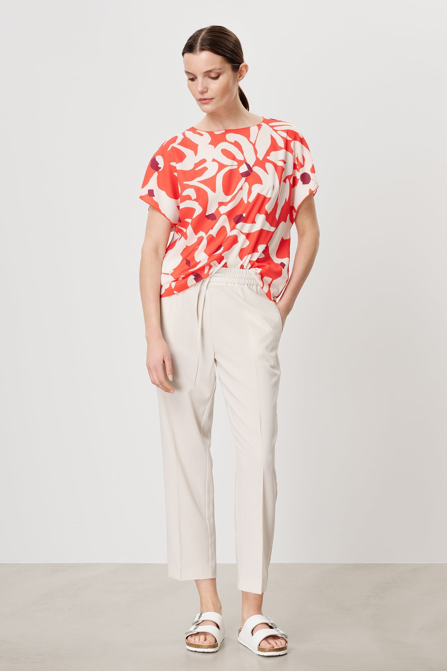 PRINTED ALBA TOP PAPAYA 3