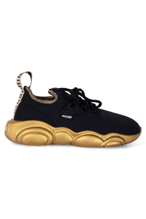 SNEAKERD.ORSO30 LYCRA NERO+ORO 1