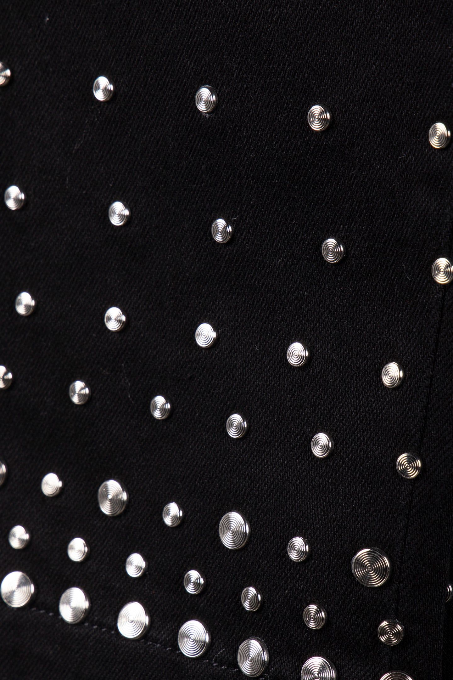 DENIM PANTS WITH STUDDED DETAILS BLACK 4