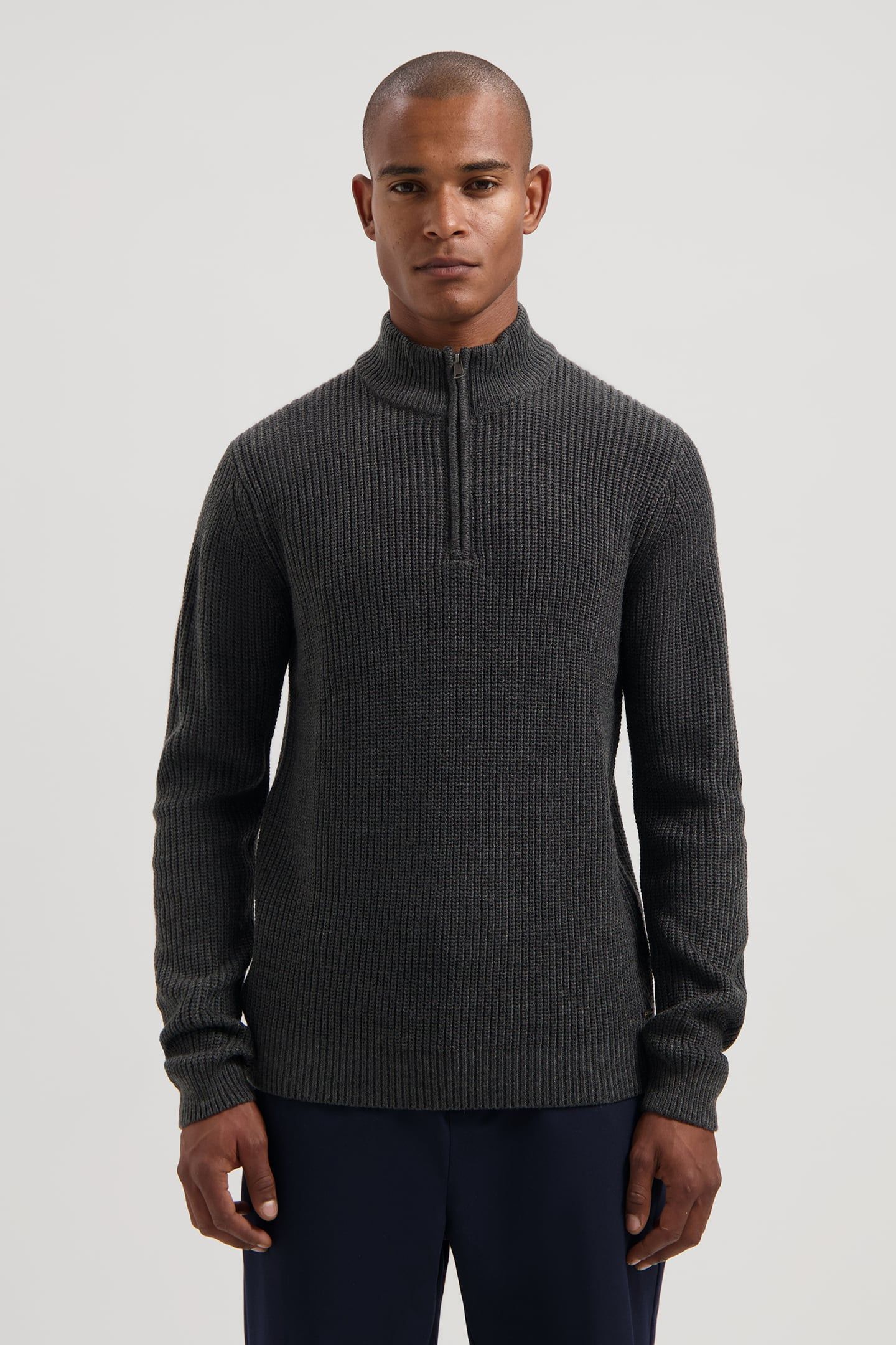DS-SKIPPER RIBKNIT ANTHRA MELANGE 1