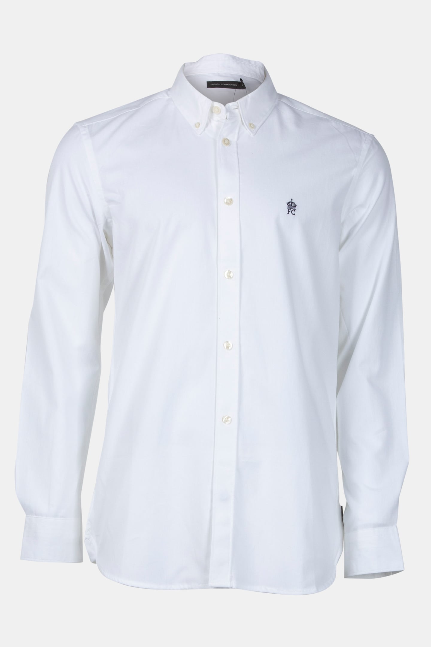 OXFORD LONG SLEEVE SHIRT WHITE/MARINE 4