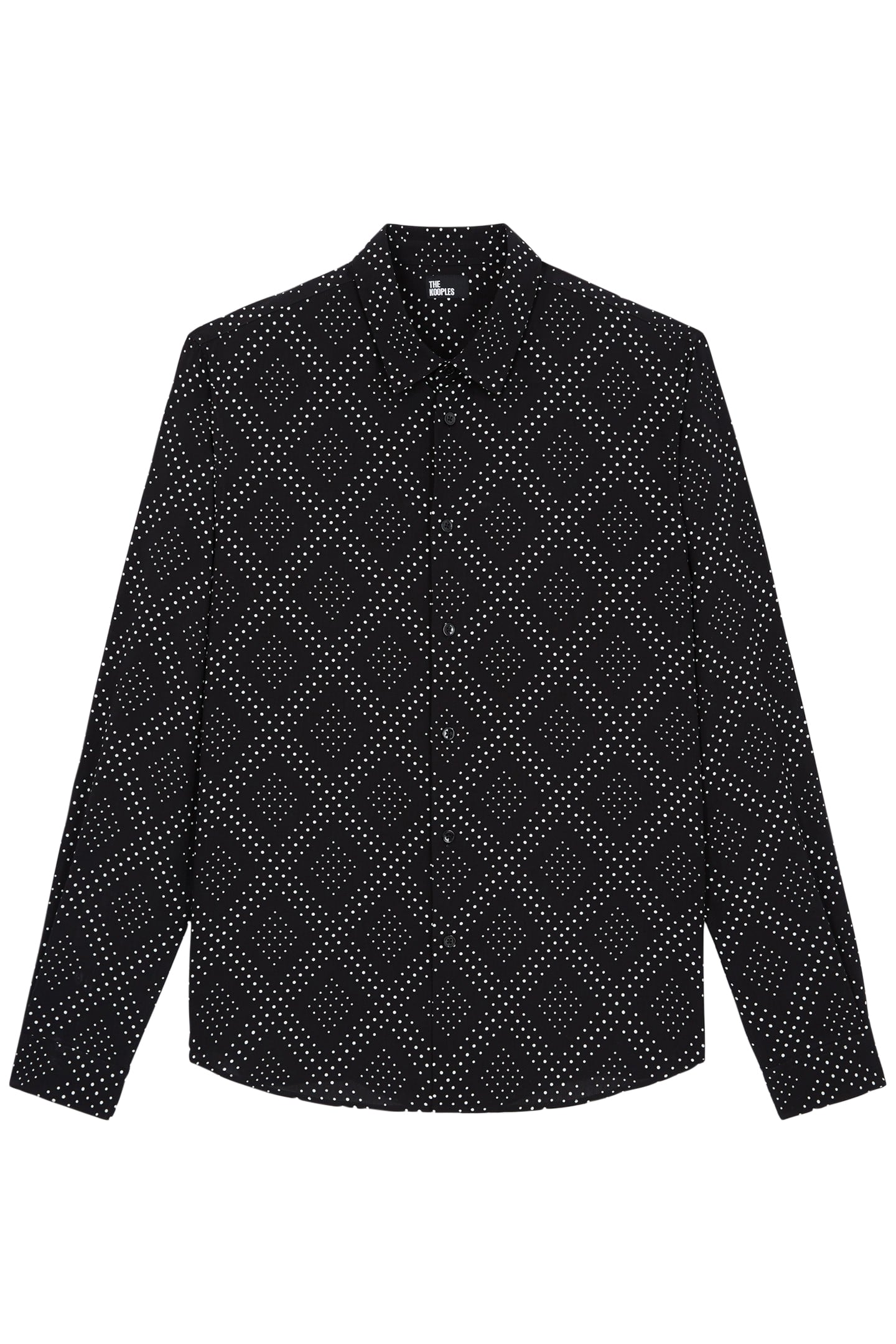 CHEMISE SLIM D BLACK WHITE 1